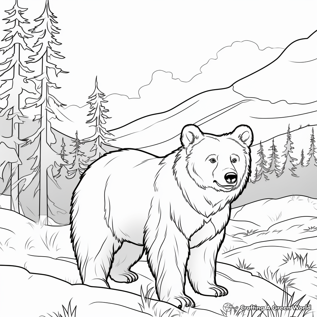 Black Bear Coloring Pages Free Printable 