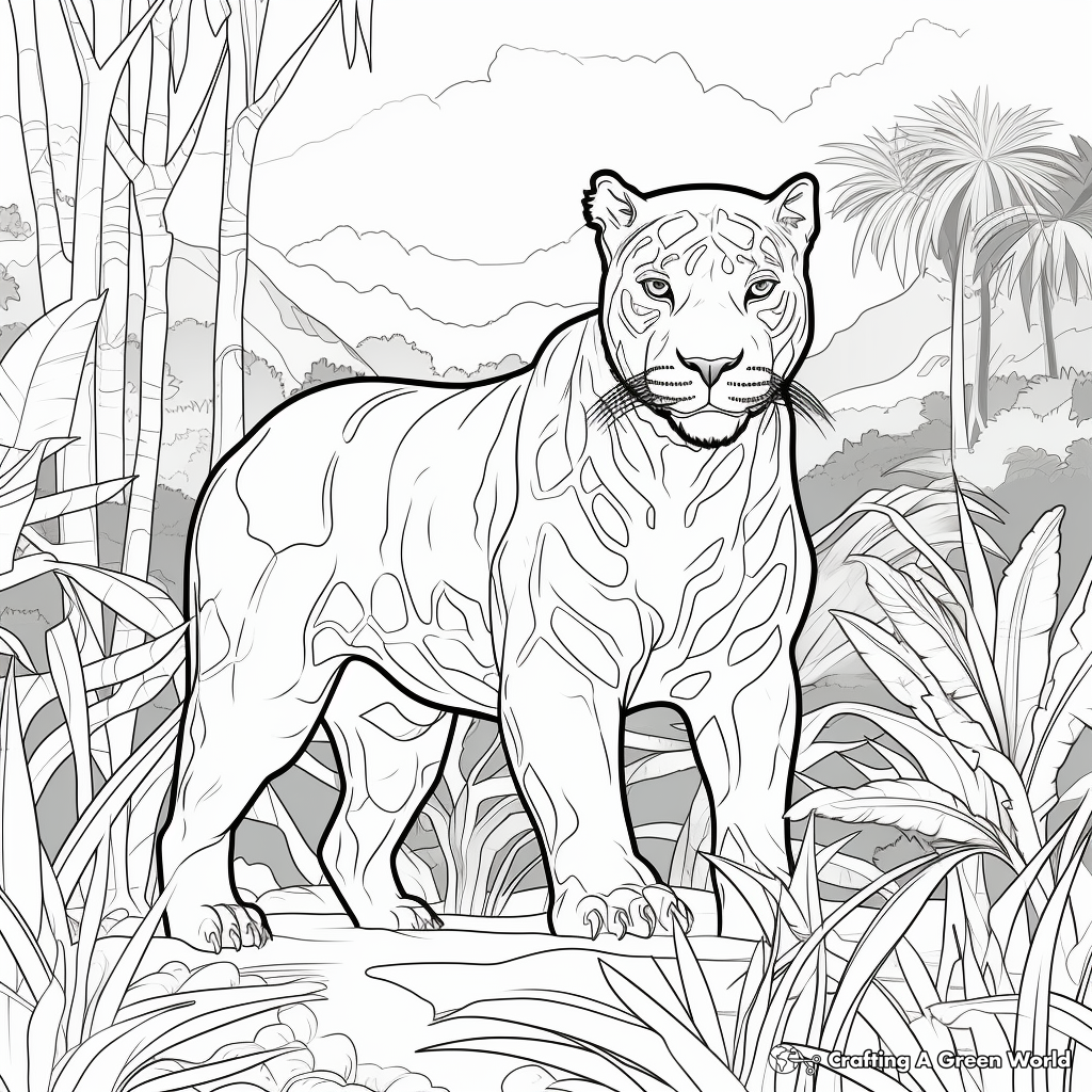 Black Panther Animal Coloring Pages Free Printable 