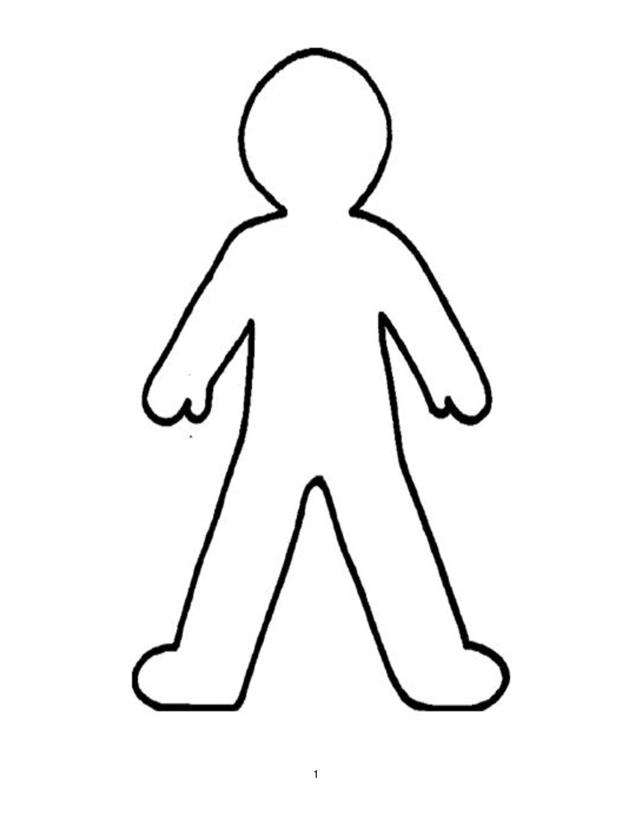 Body Outline Coloring Pages Download And Print For Free