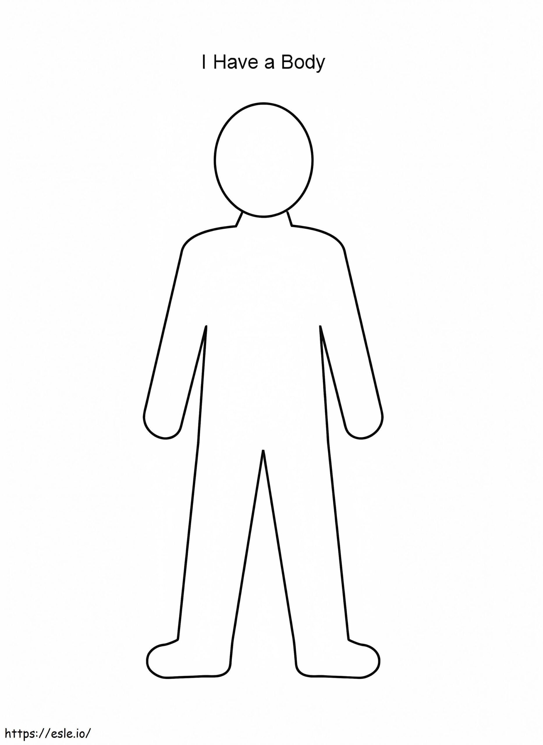 Body Person Outline Coloring Page