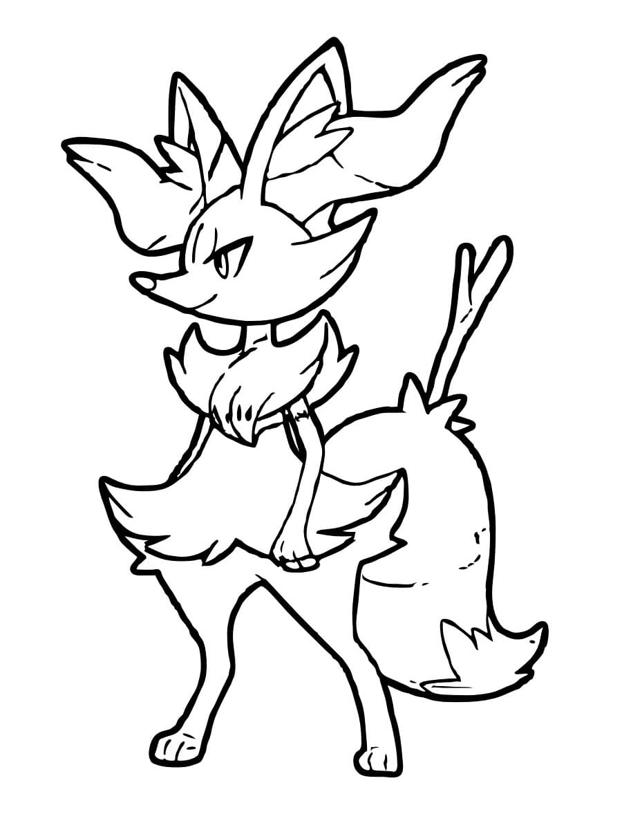 Braixen Pokemon Coloring Page Download Print Or Color Online For Free