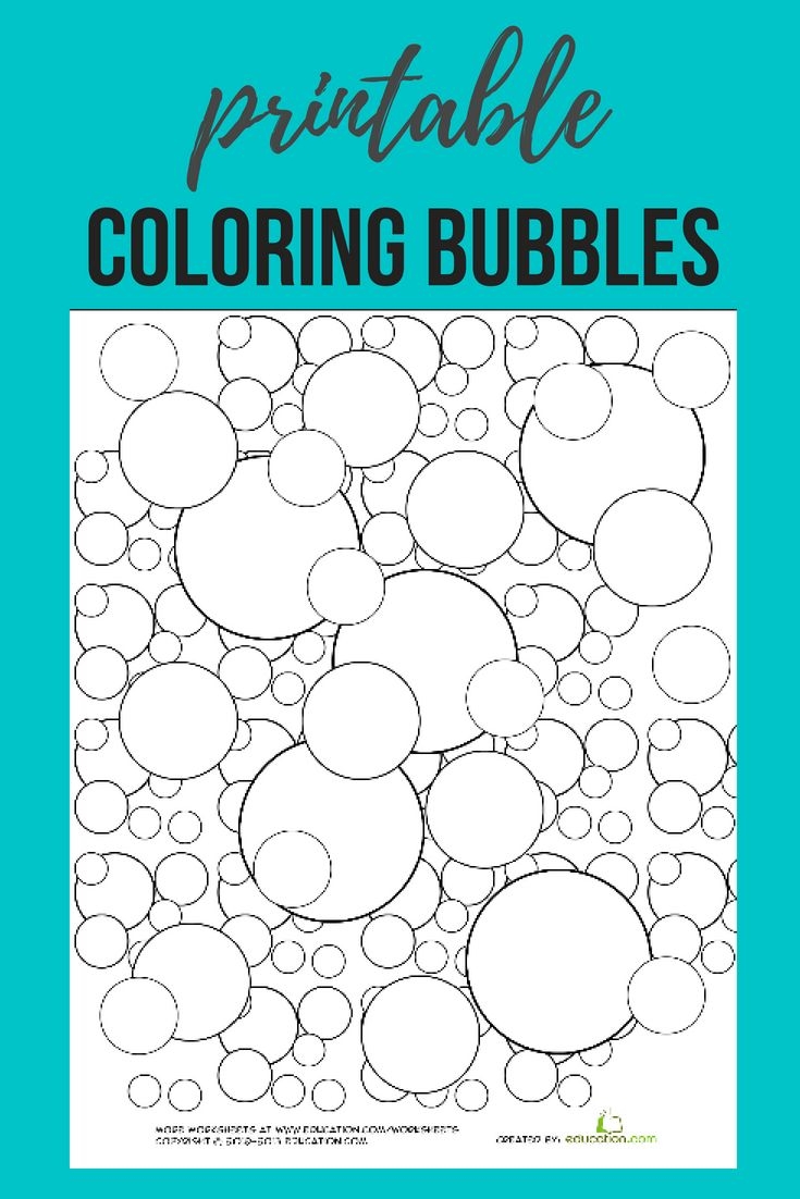 Bubbles Coloring Pages Printable
