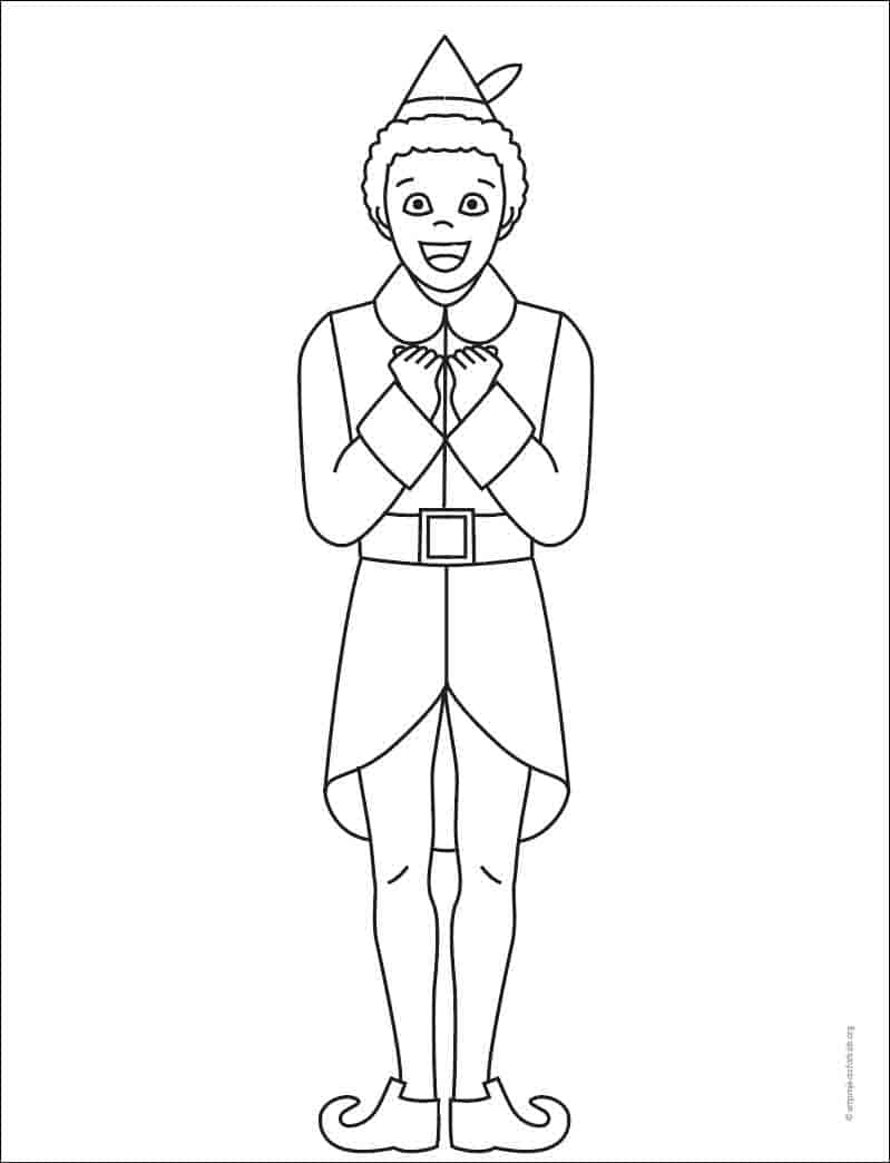 Elf Coloring Pages Coloring Pages Printable