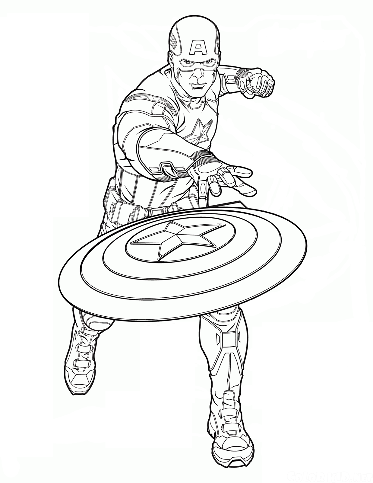 Captain America Captain America Throws His Shield