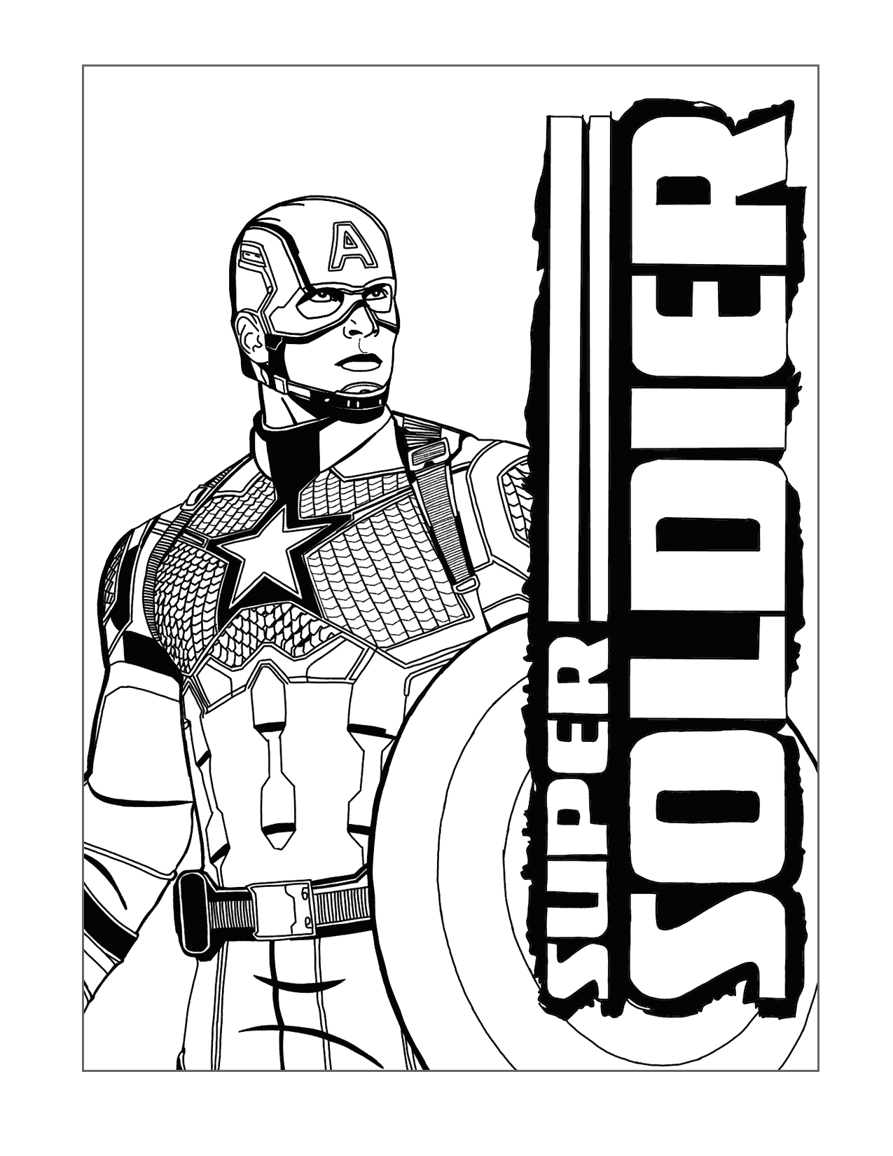 Captain America Coloring Pages Printable Coloring Pages FREE
