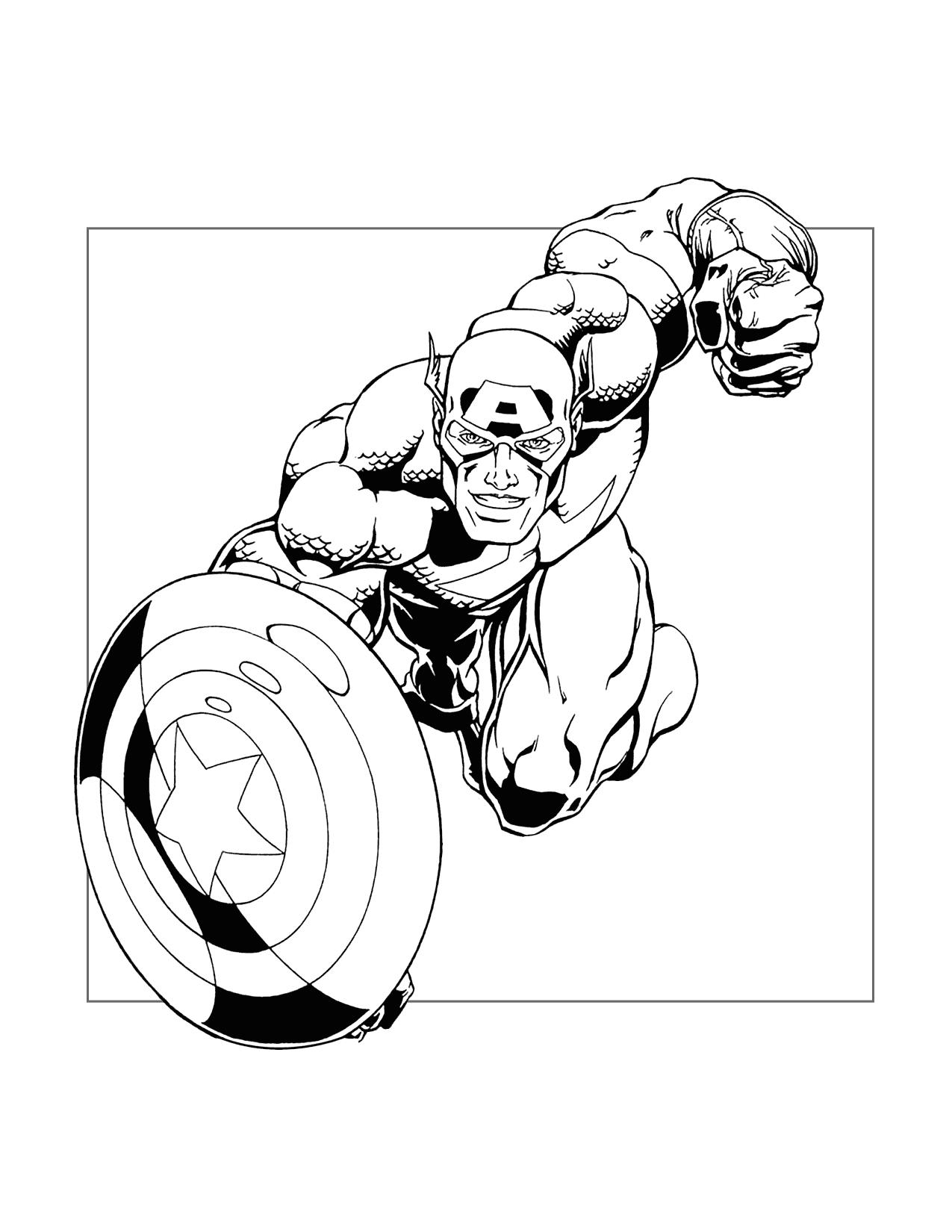 Captain America Coloring Pages Printable Coloring Pages FREE