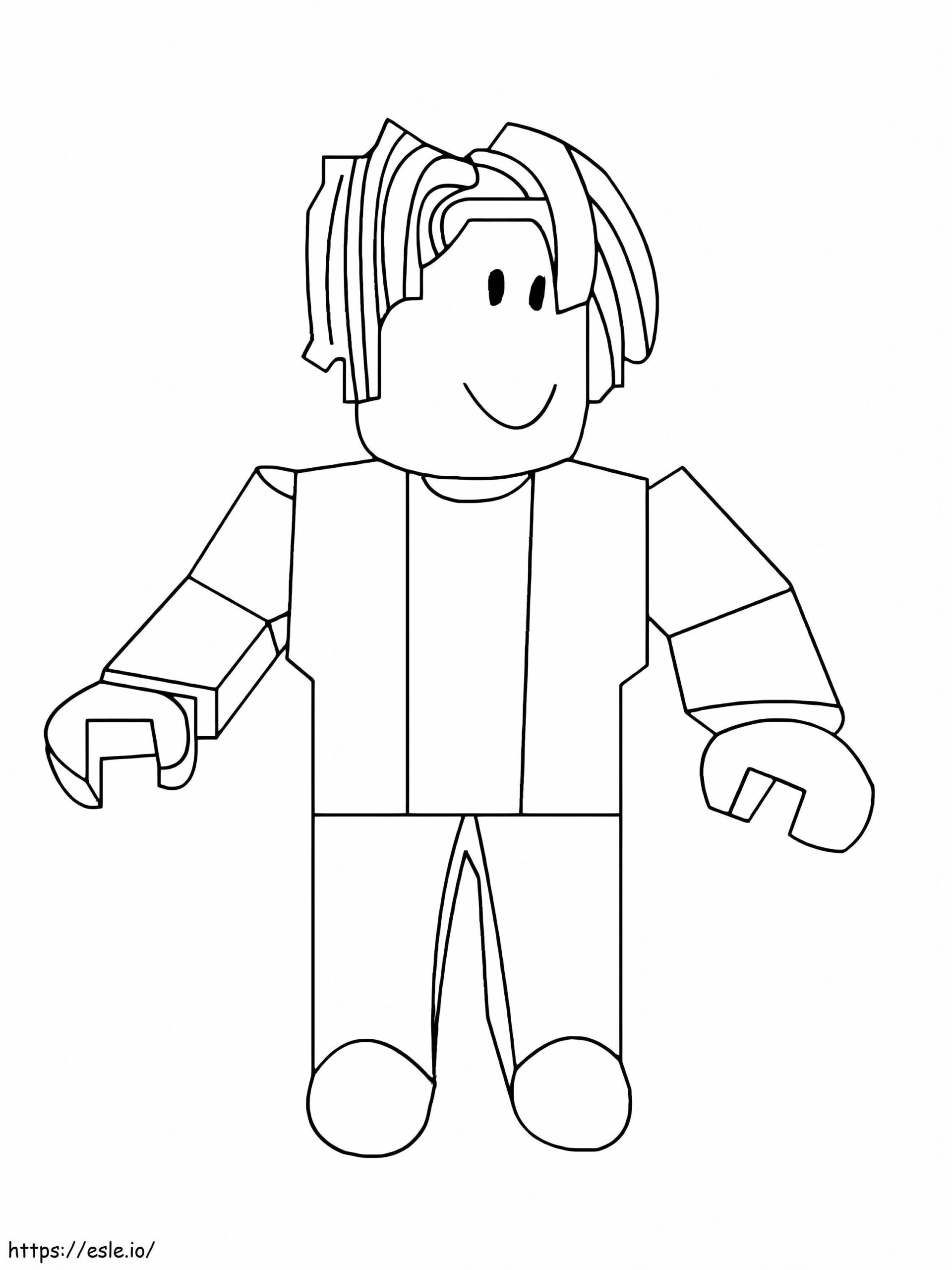 Car cter B sico De Roblox Para Colorear