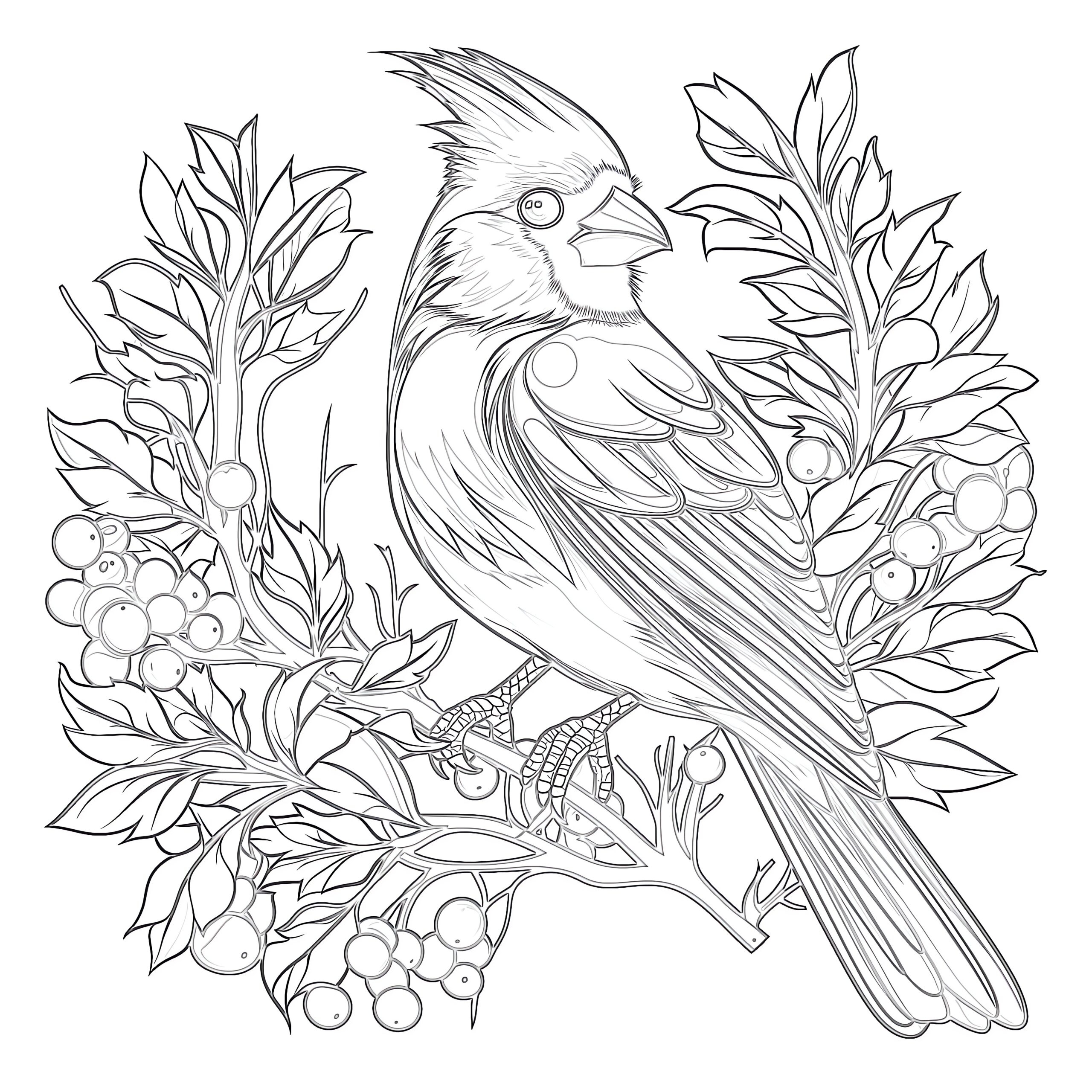 Cardinal Coloring Pages Coloring Pages Printable