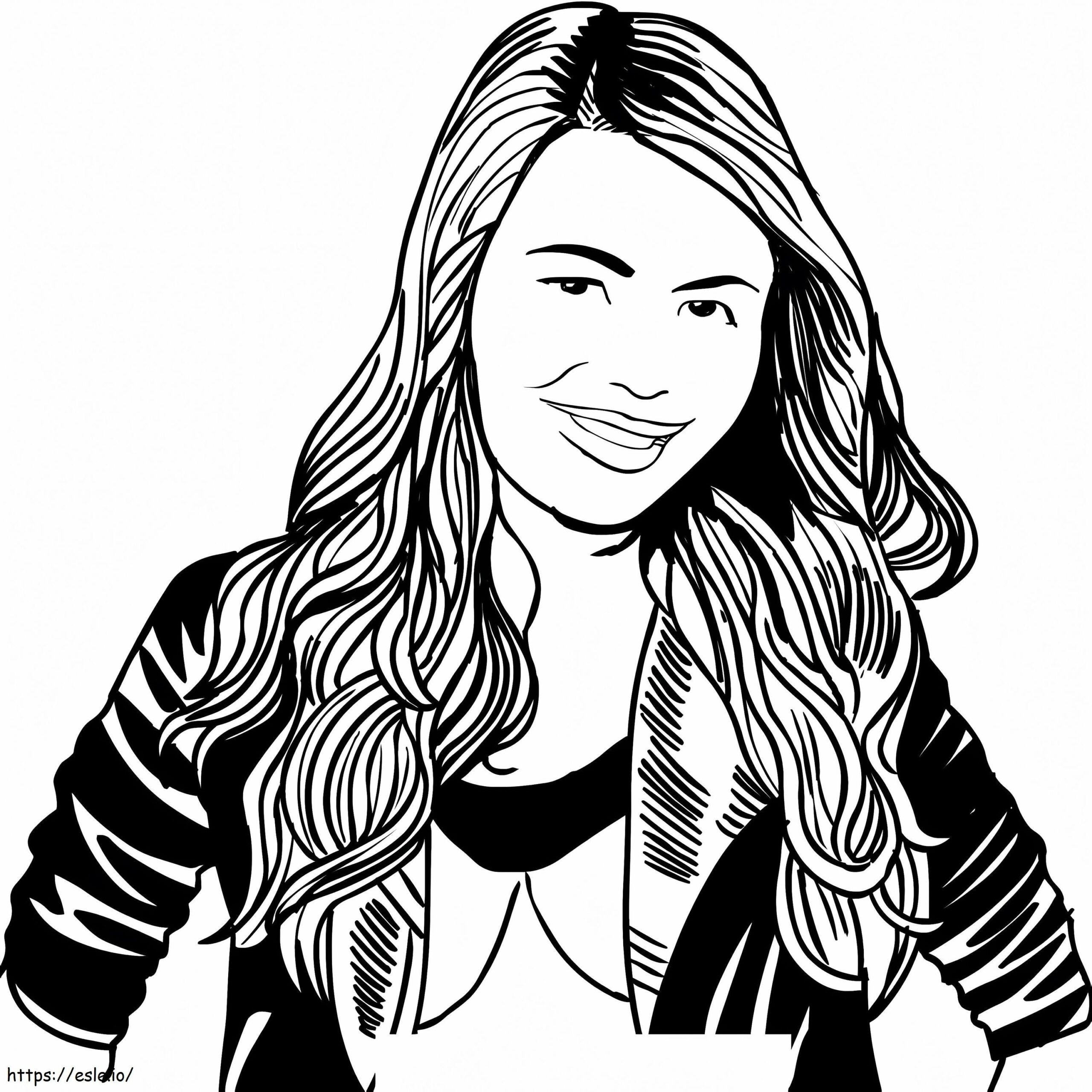 Carly Shay From ICarly Coloring Page