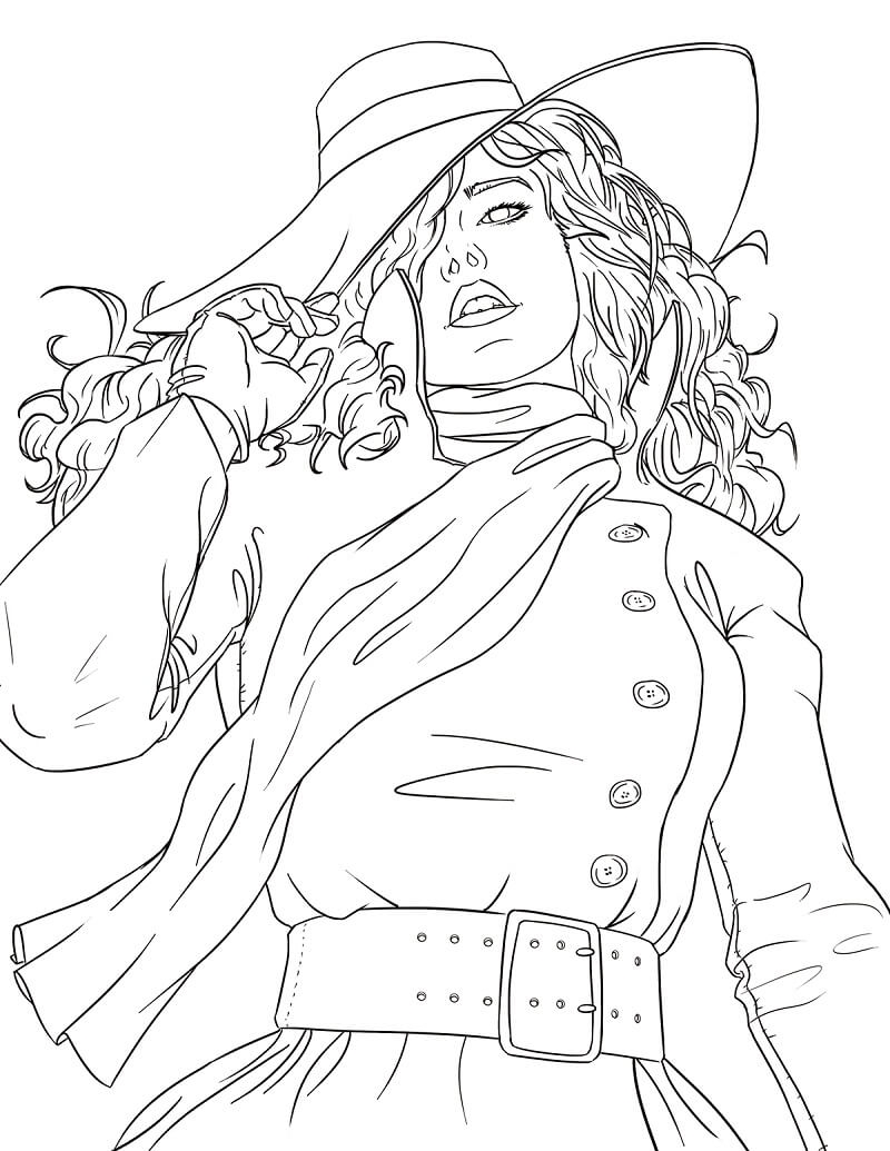 Carmen Sandiego Coloring Pages Best Coloring Pages For Kids