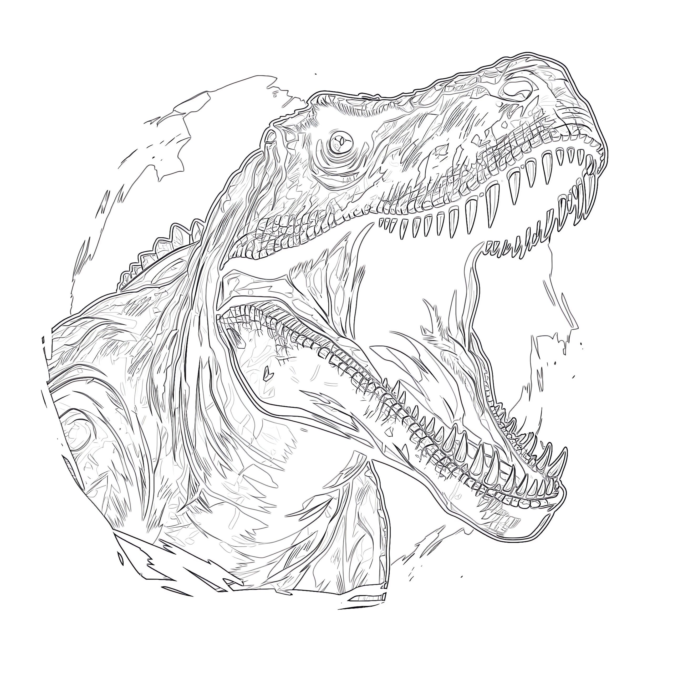 Carnotaurus Coloring Page Coloring Pages Mimi Panda