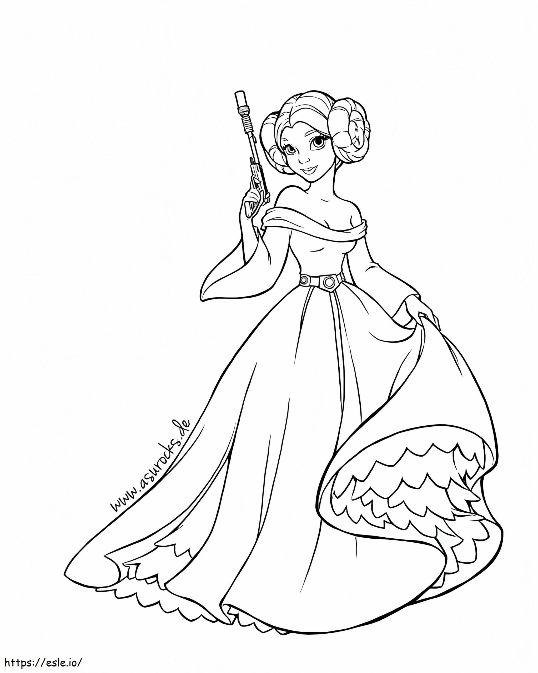 Princess Leia Coloring Pages Printable