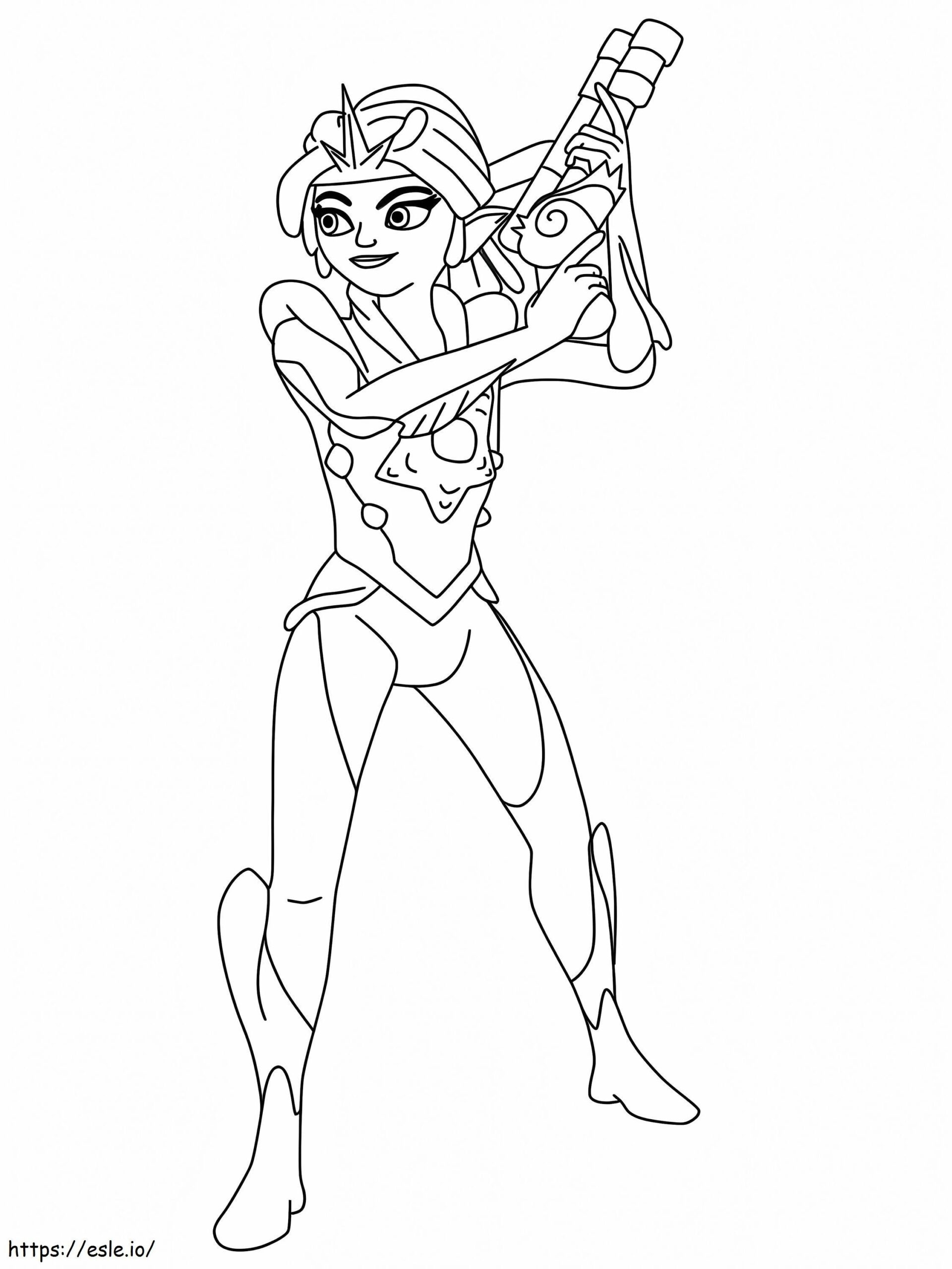 Cece Lejune From Zak Storm Coloring Page
