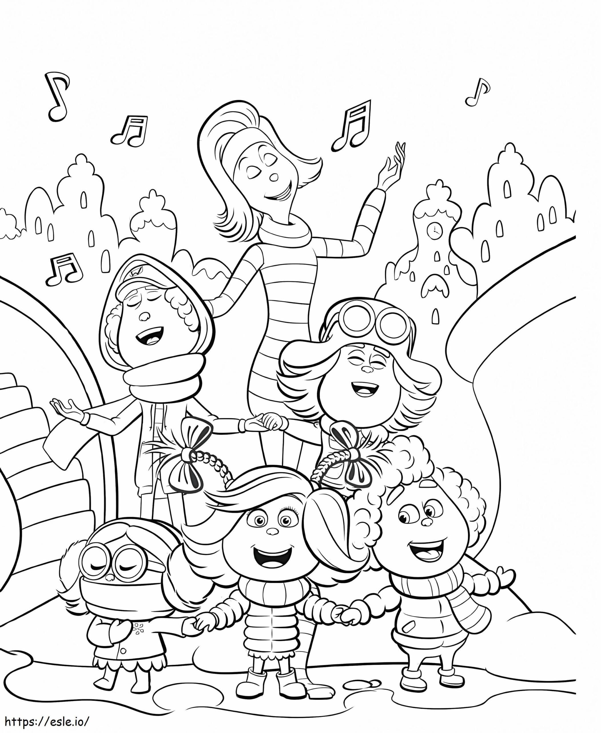 Characters From Whoville Coloring Page