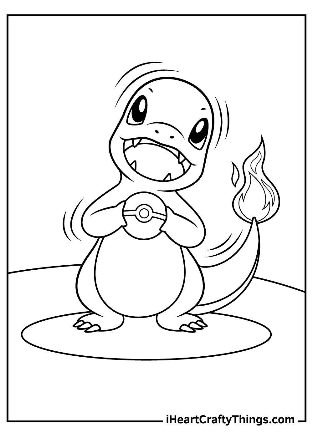 Charmander Coloring Pages 30 Free PDF Printables For Kids 
