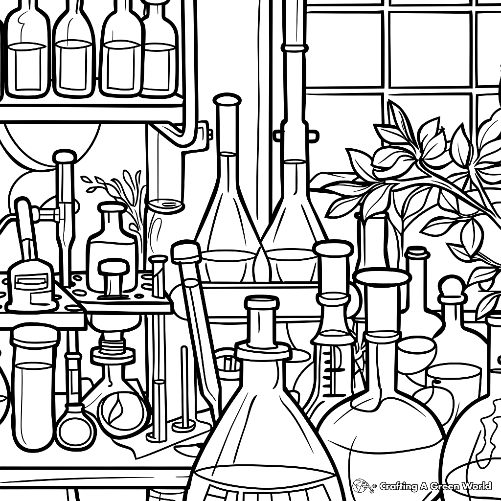 Chemistry Coloring Pages Free Printable 
