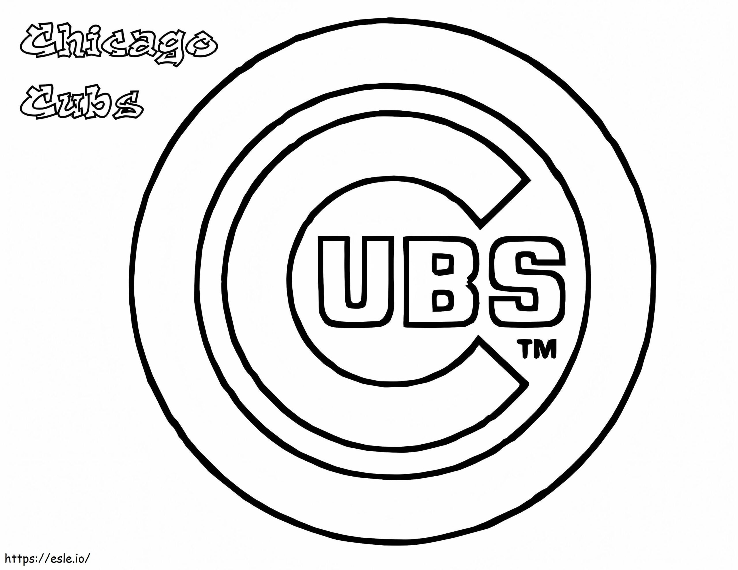 Chicago Cubs 1 Coloring Page