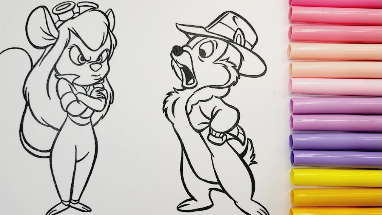 Chip And Dale Rescue Rangers Coloring Sheet