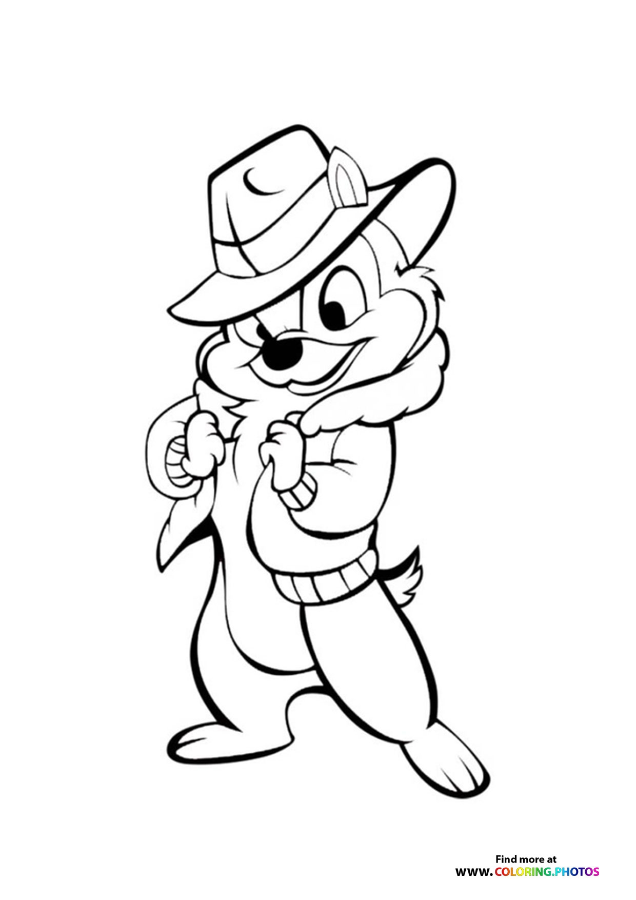 Chip N Dale Rescue Rangers Coloring Pages For Kids 100 Free Print