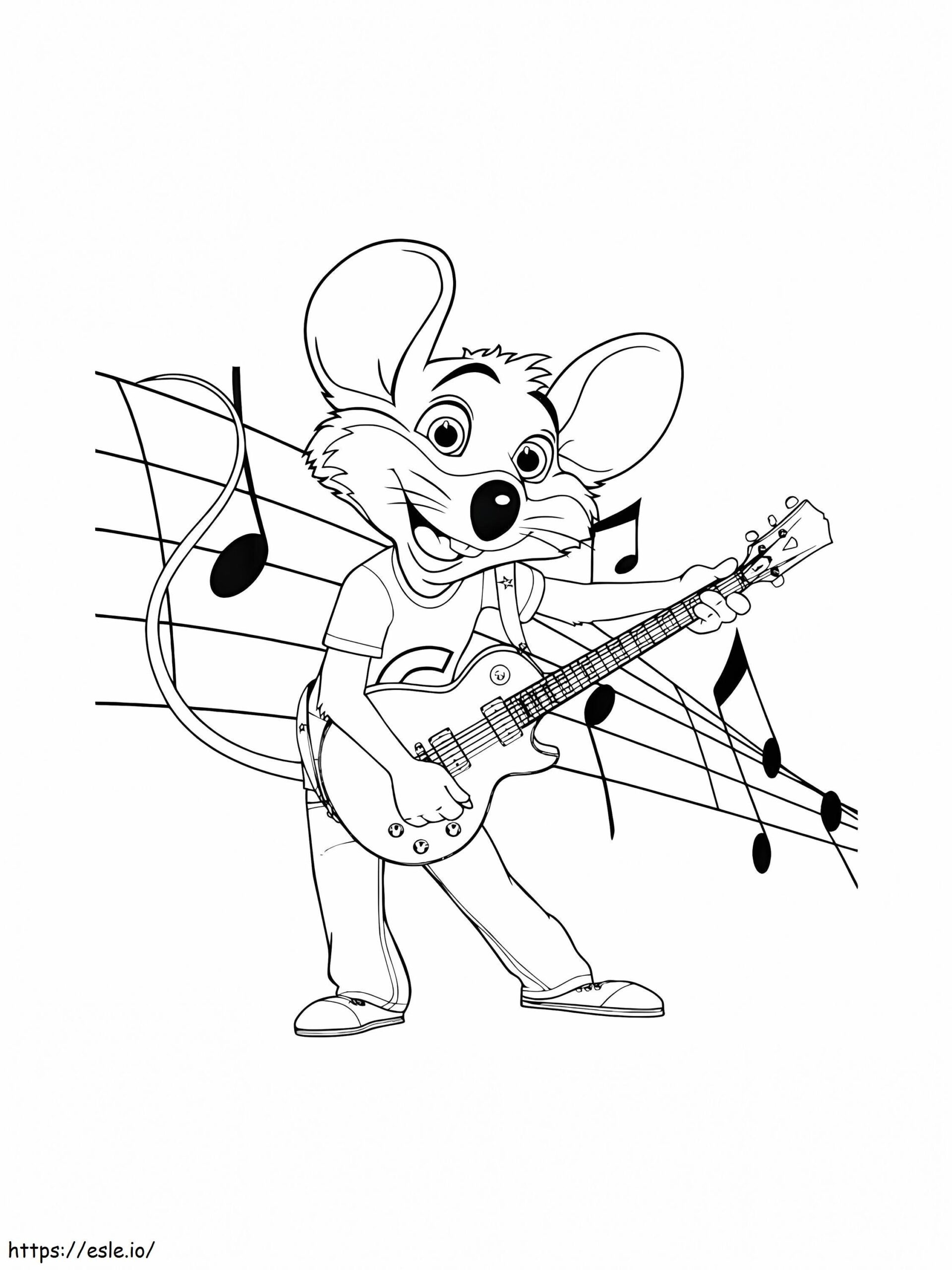 Chuck E Cheese 6 Coloring Page