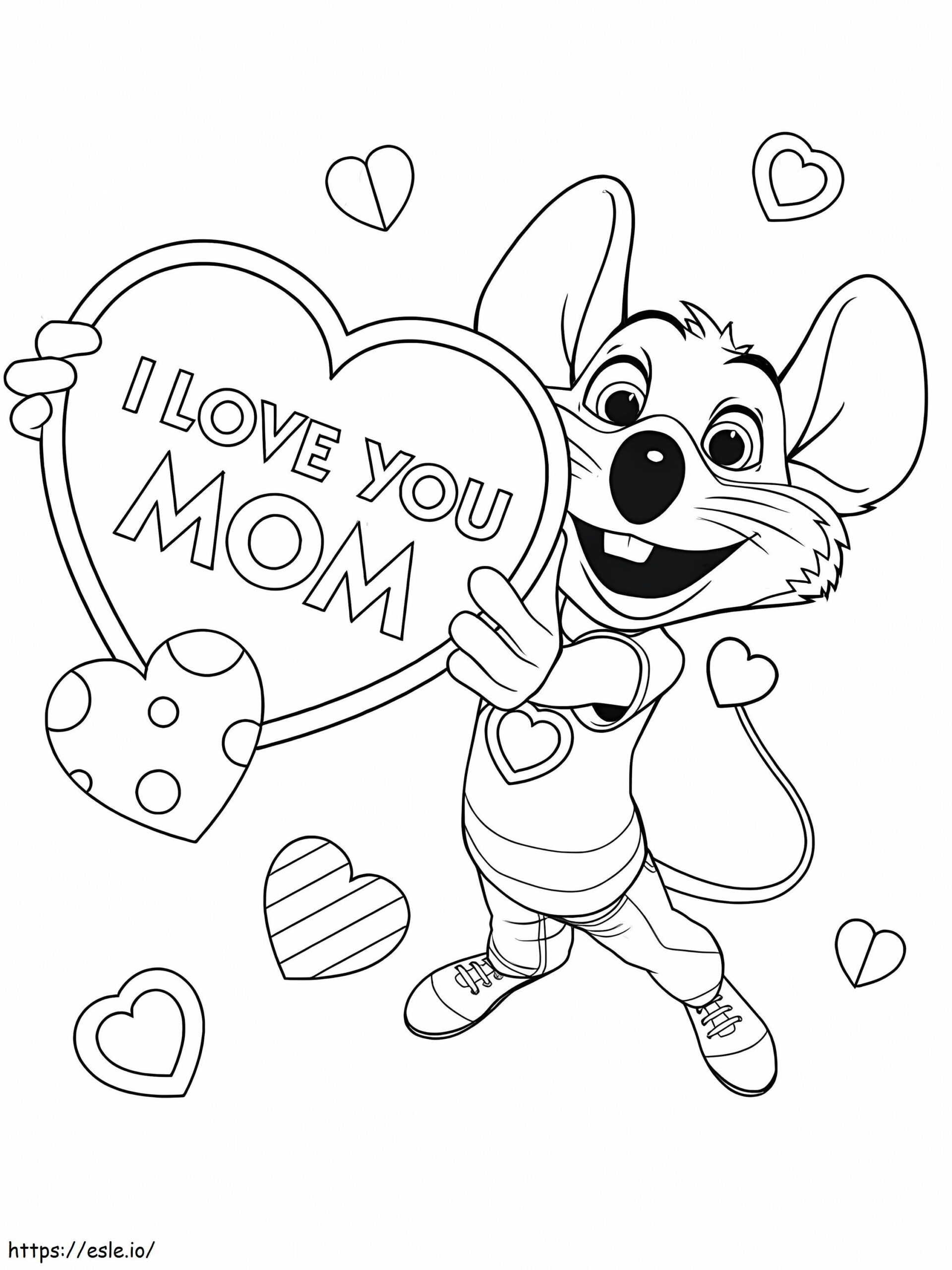 Free Printable Chuck E. Cheese Coloring Page