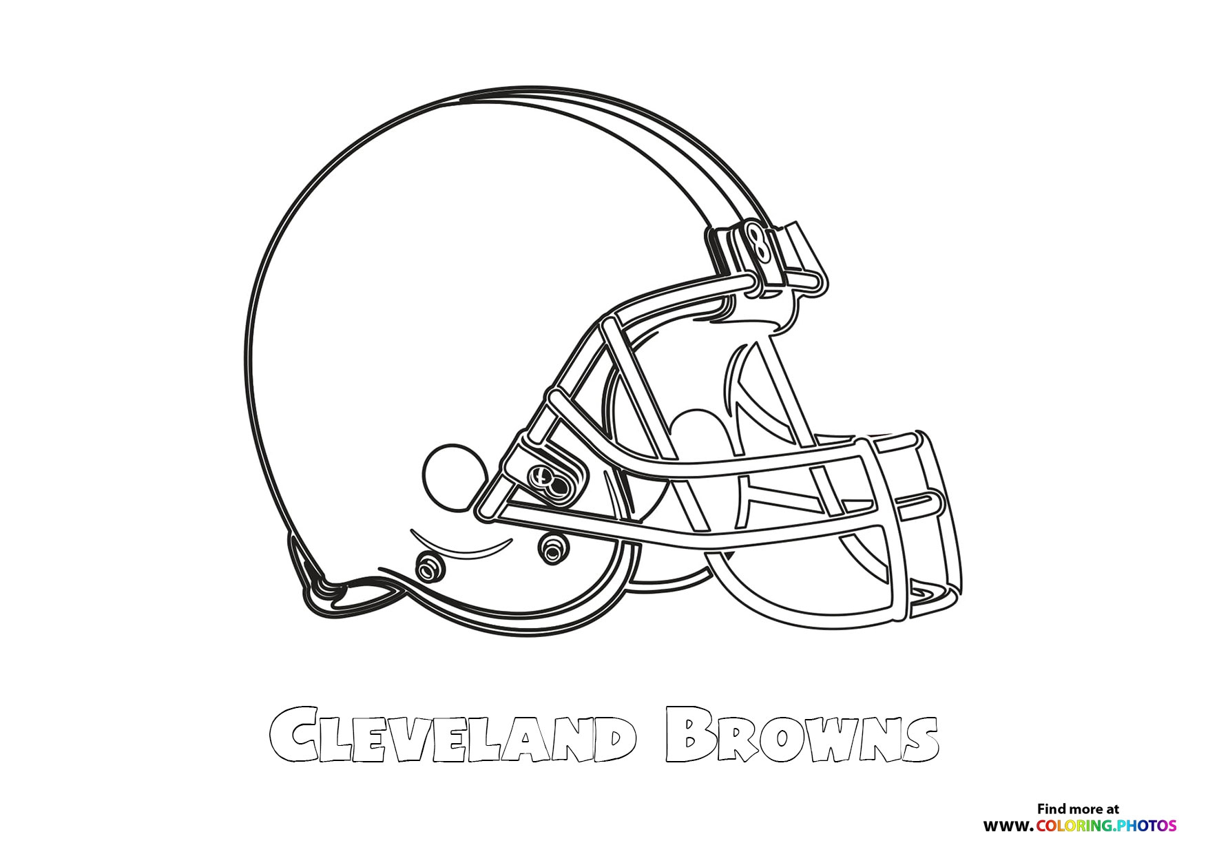Cleveland Browns NFL Logo Coloring Pages For Kids