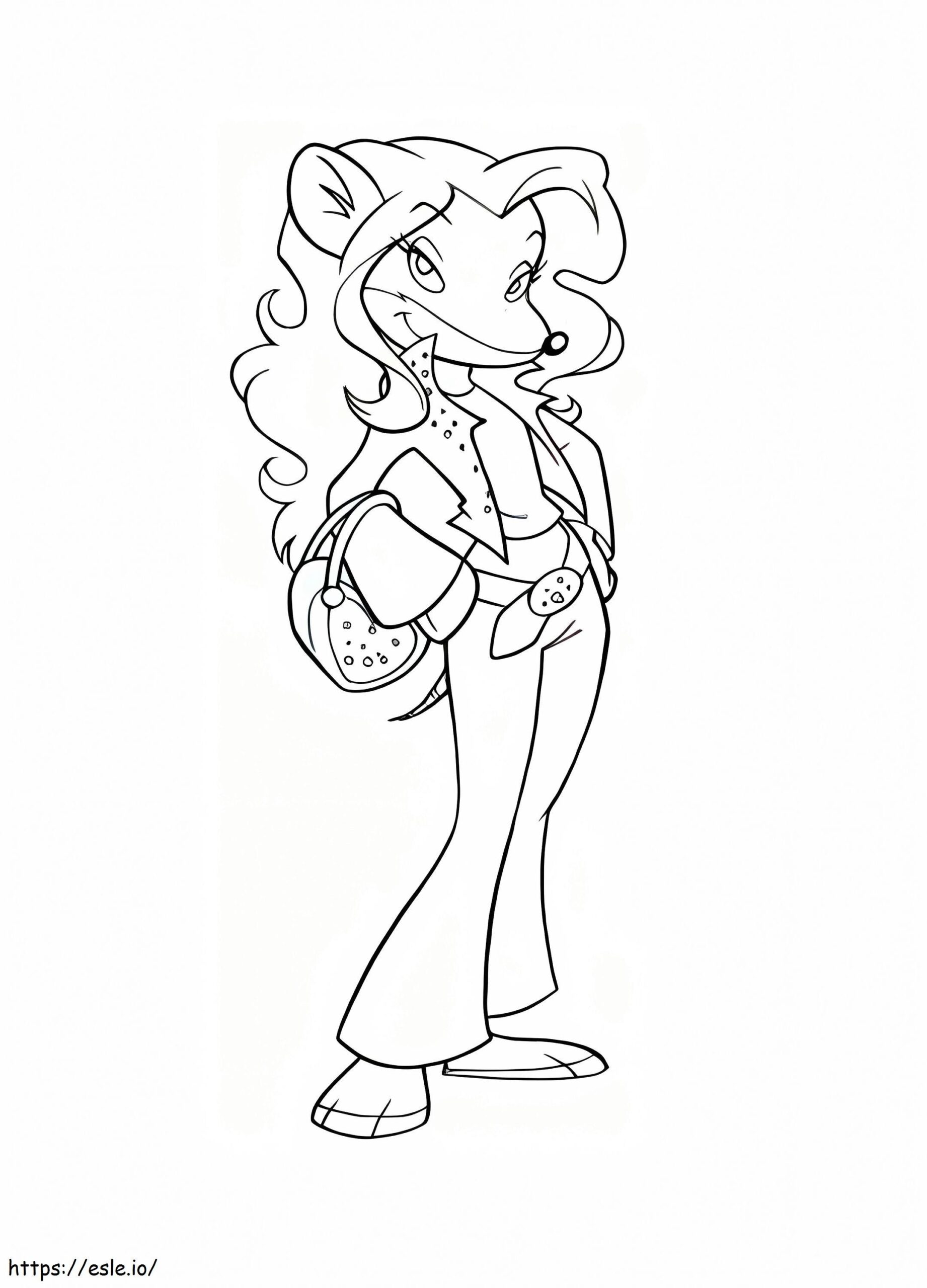 Colette From Geronimo Stilton Coloring Page