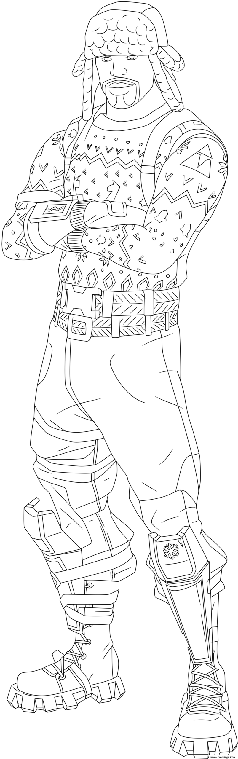 Coloriage Yuletide Ranger Fortnite Skin Hd Dessin Fortnite Imprimer