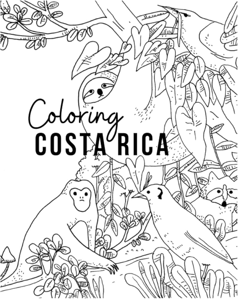 Coloring Costa Rica A Nature And Wildlife Illustrated Coloring Book Kogel Jane Esquivel Noelia 9798647590350 Amazon Books