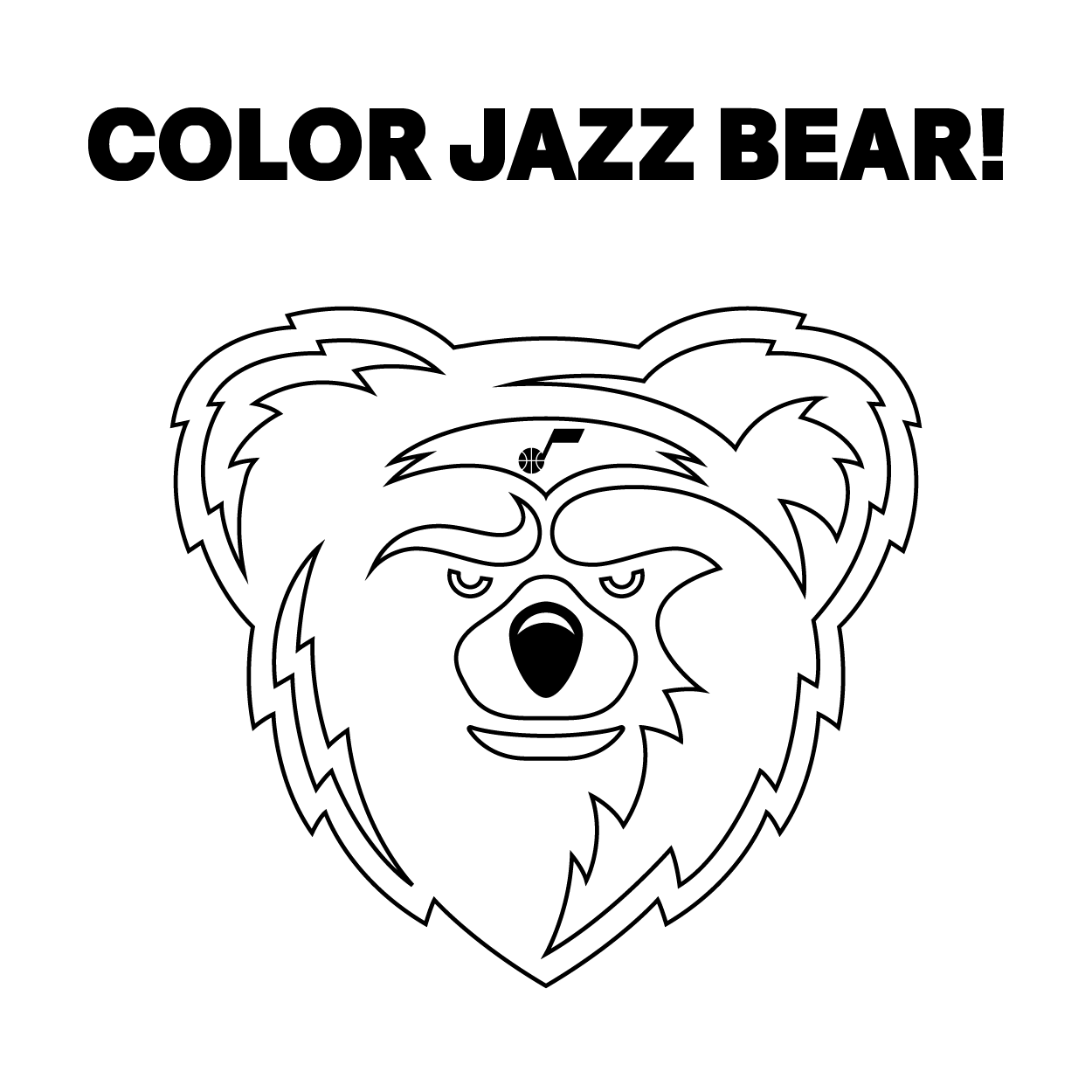 Coloring Pages Activities Utah Jazz Youth