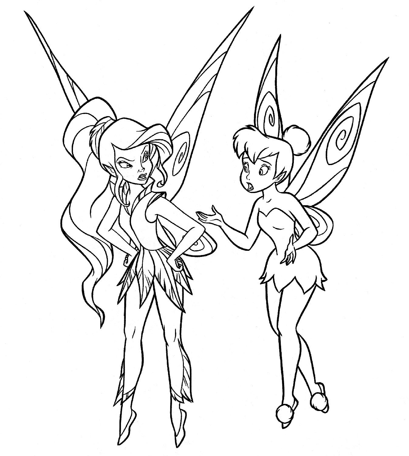 Coloring Pages Baby Tinkerbell Coloring Pages