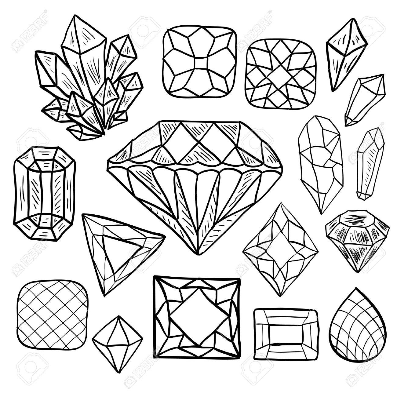 Diamond Shape Coloring Page Printable