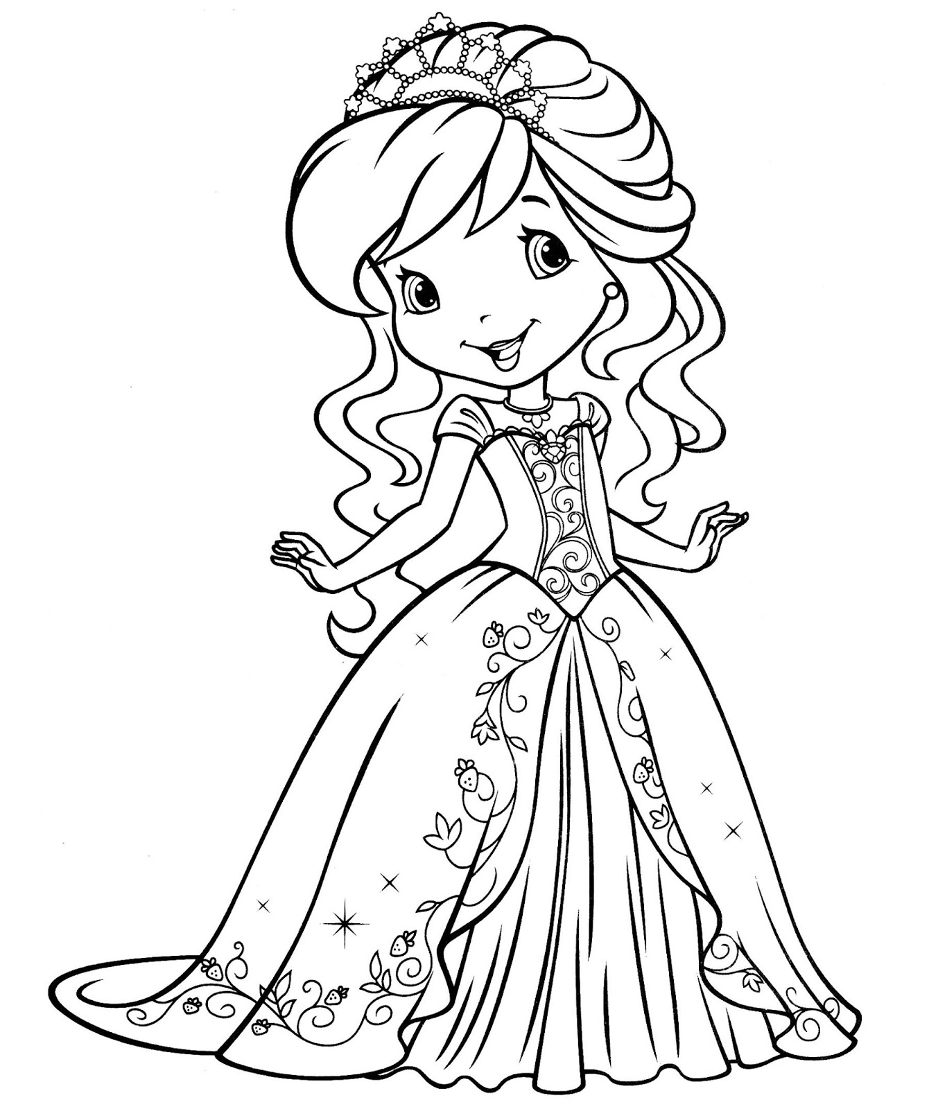 Little Girl Coloring Pages Printable