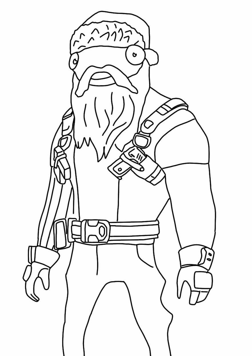 Coloring Pages Fortnite Christmas