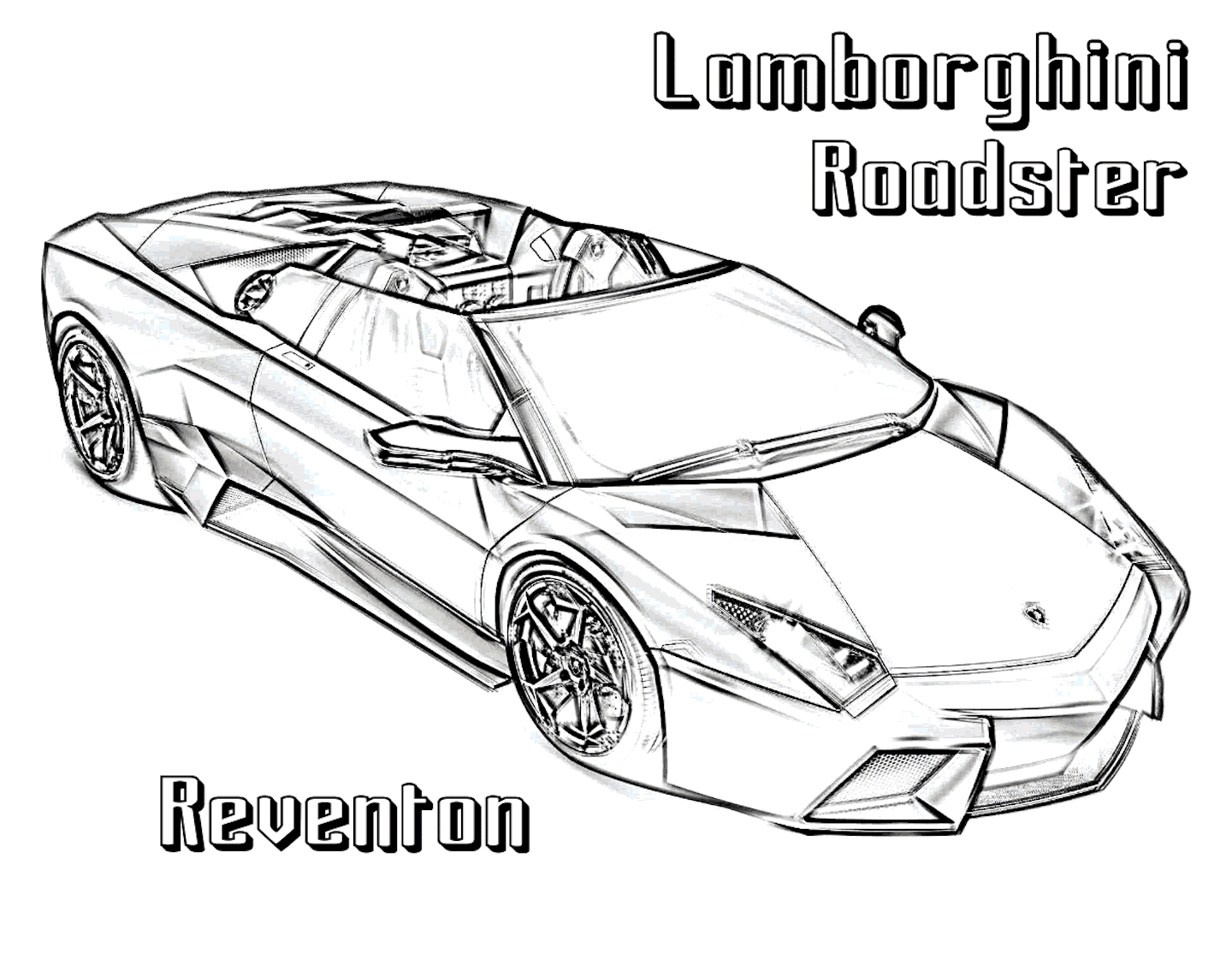Lamborghini Coloring Pages Printable