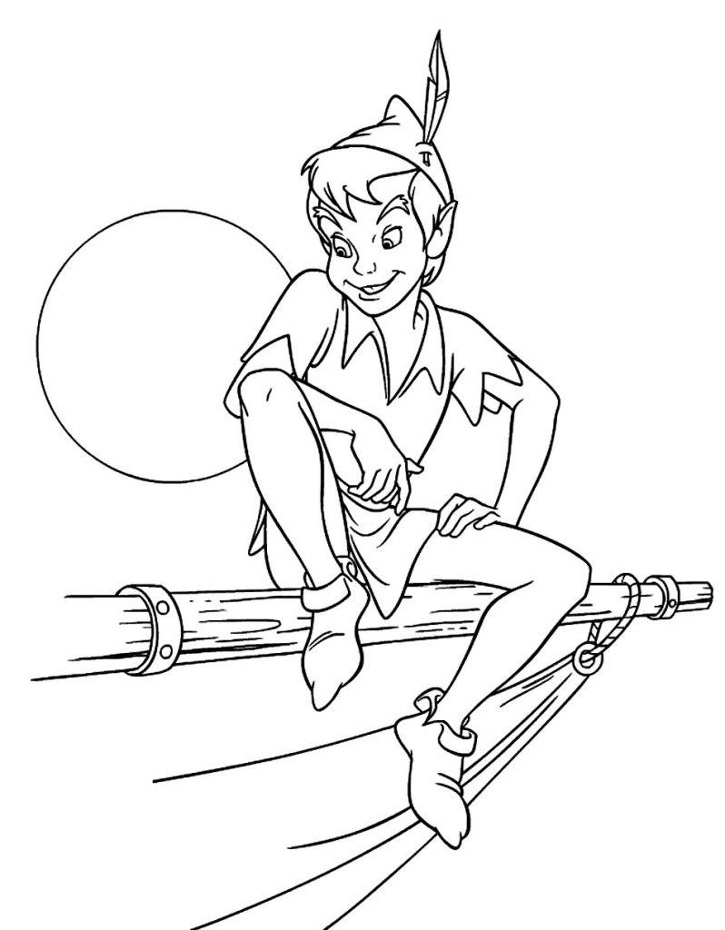 Coloring Pages Peter Pan Coloring Pages Printable