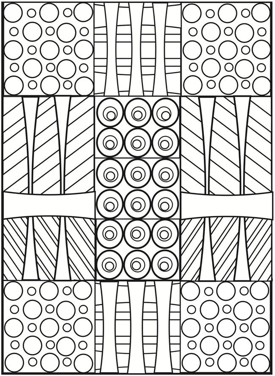 Geometric Coloring Pages Printable
