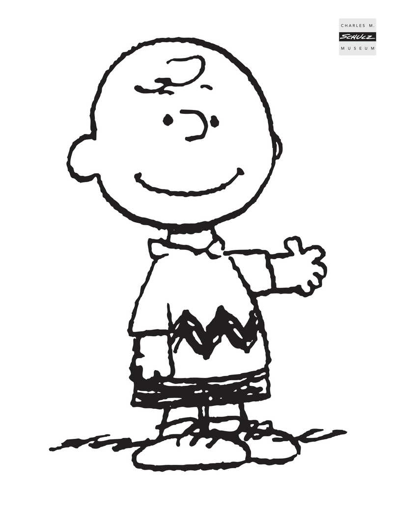 Coloring Sheets Charles M Schulz Museum