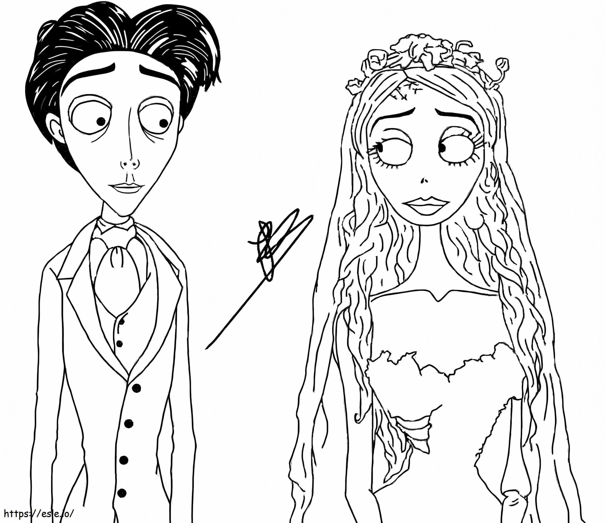 Corpse Bride Coloring Pages Printable