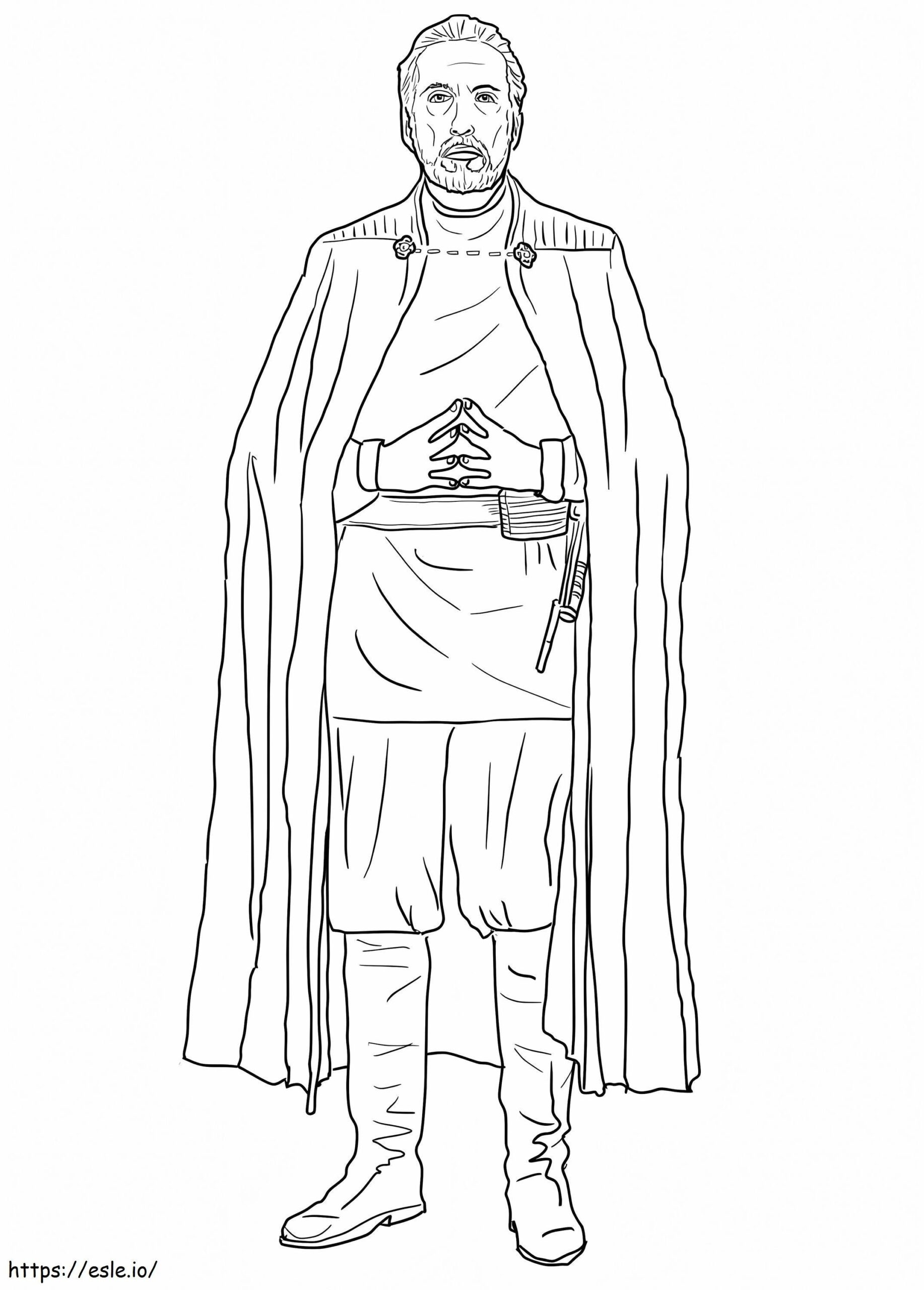 Count Dooku De Star Wars Coloring Page