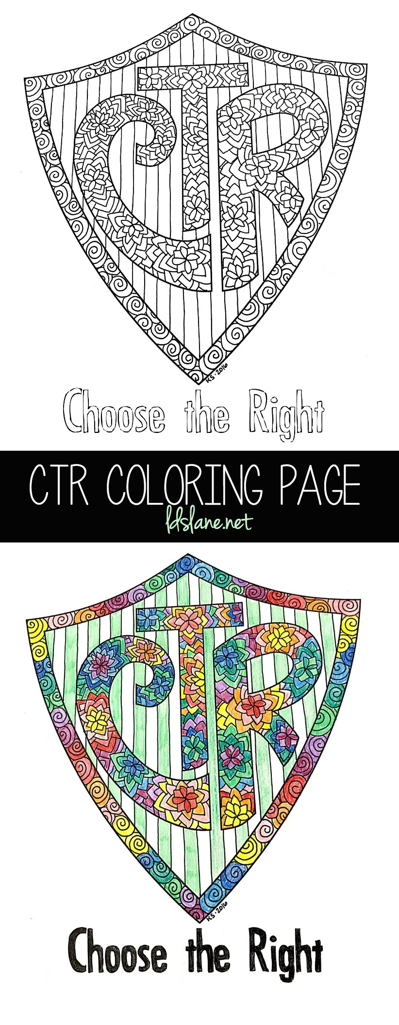 CTR Coloring Page