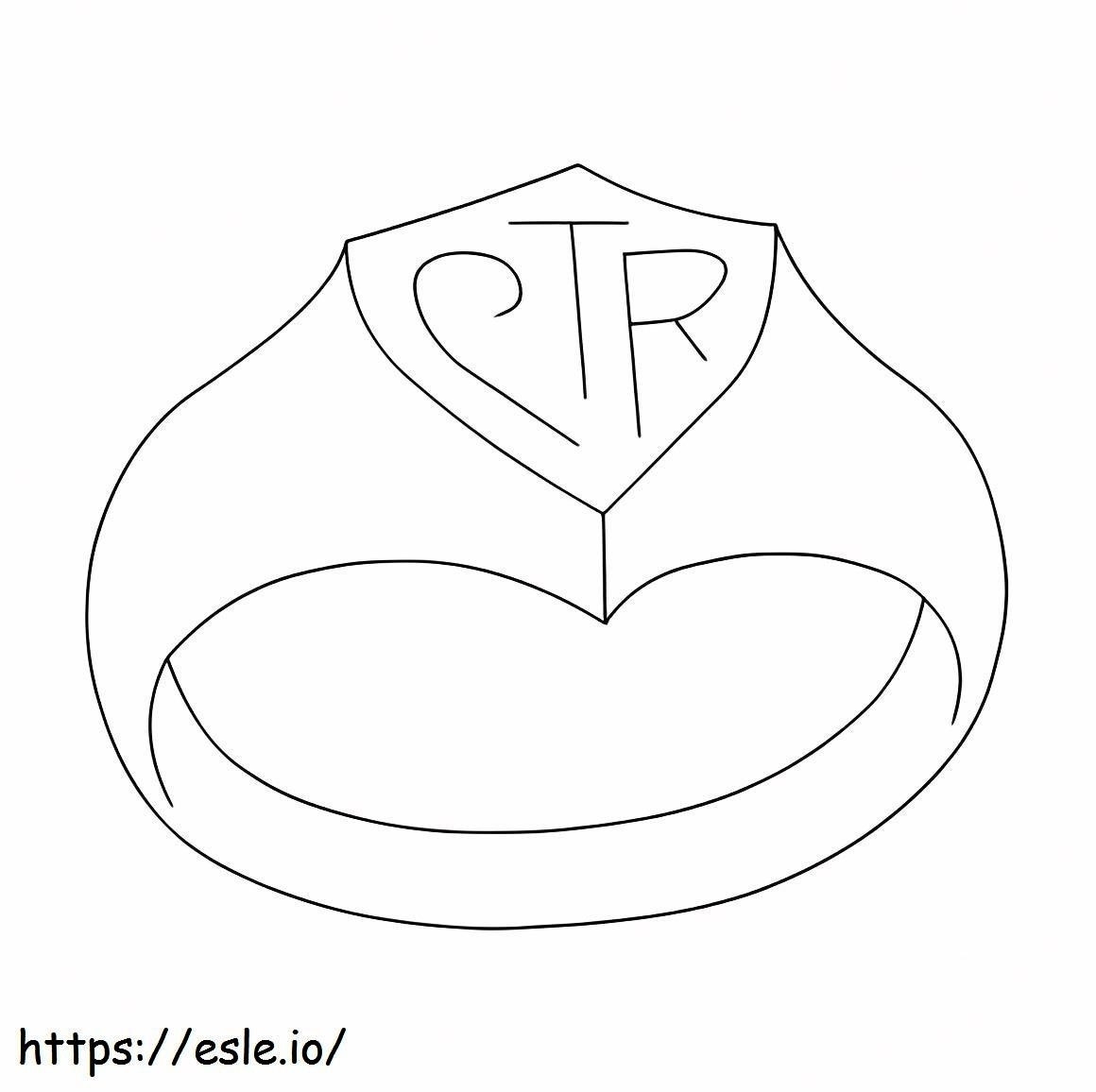 CTR Ring Coloring Page