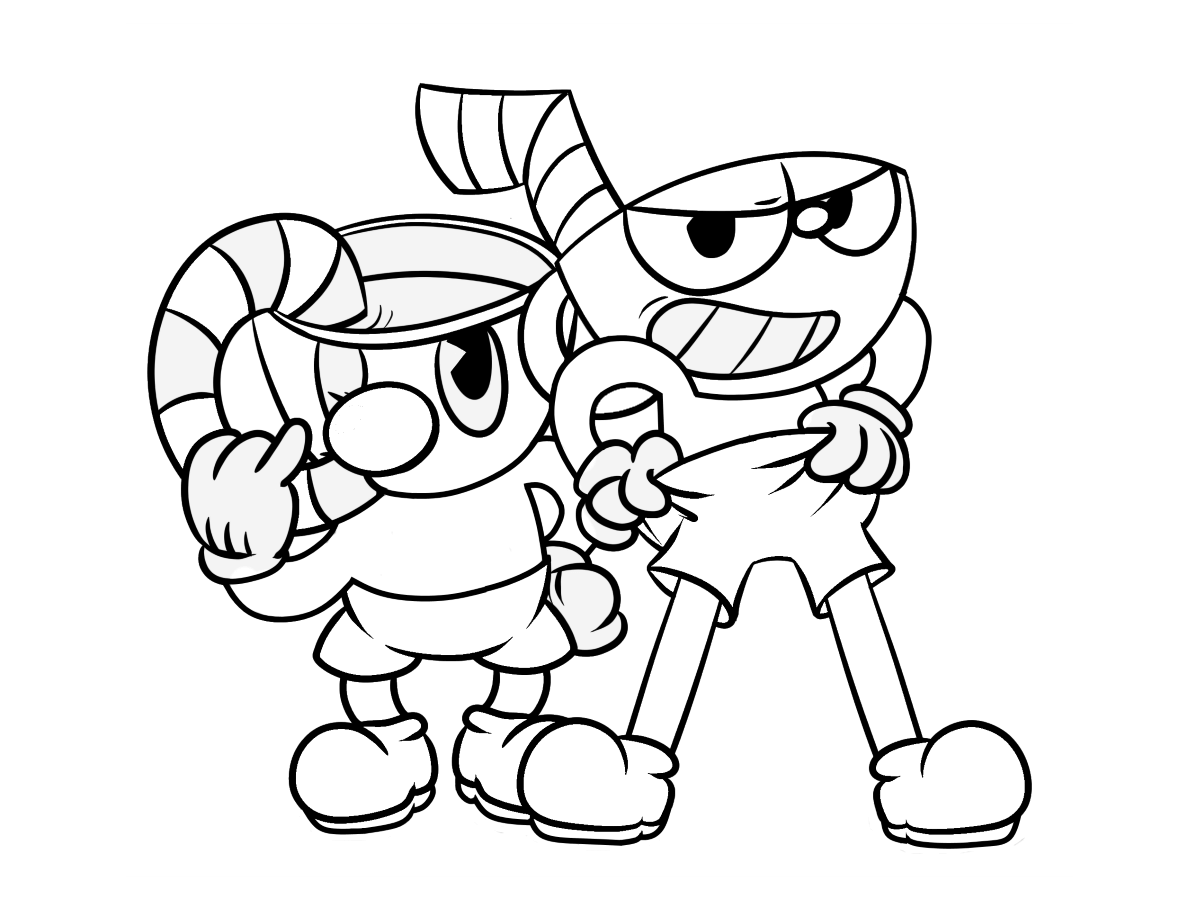 Cuphead Coloring Pages Print And Color