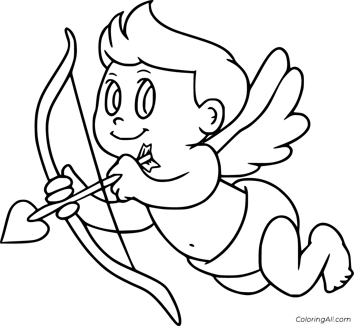 Cupid Coloring Pages 40 Free Printables ColoringAll