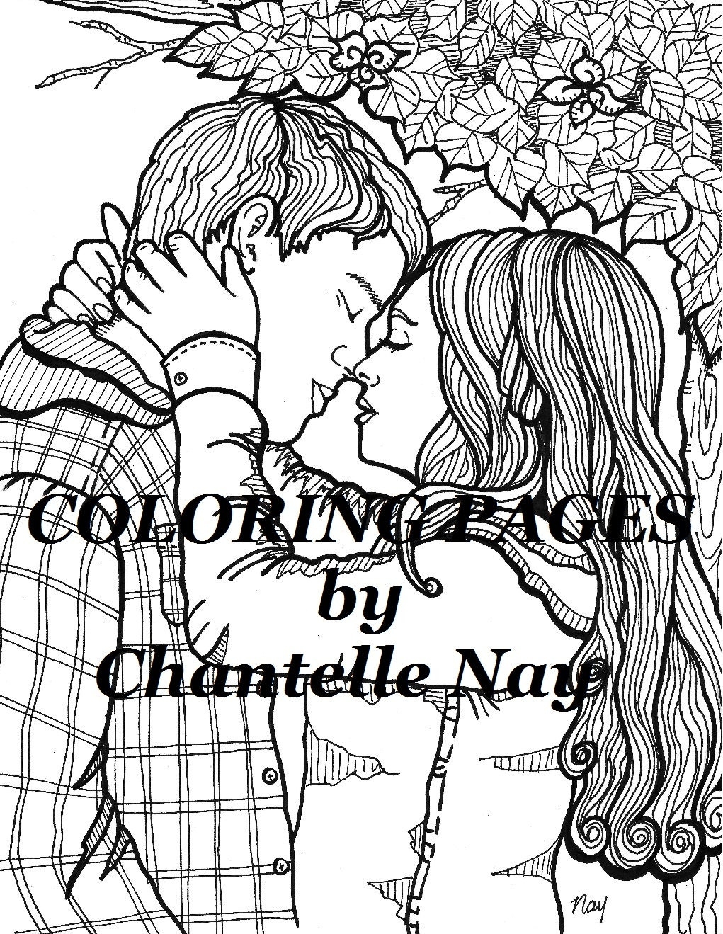 Cute Couple Coloring Page Adult Coloring Picture Digital Download Advanced Coloring Printable Coloring Page Zentangle Etsy Hong Kong