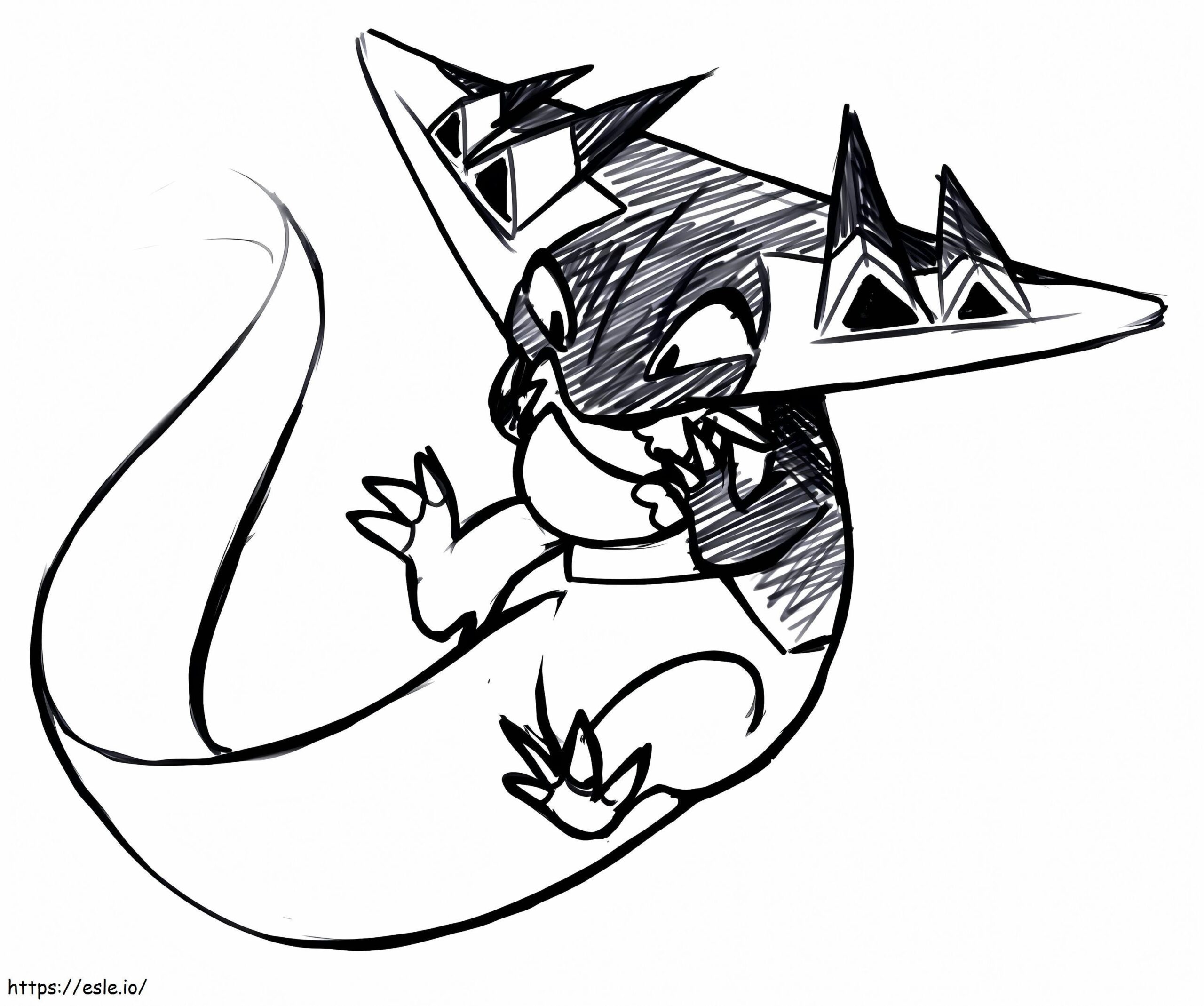 Dragapult Sketch Coloring Page Printable