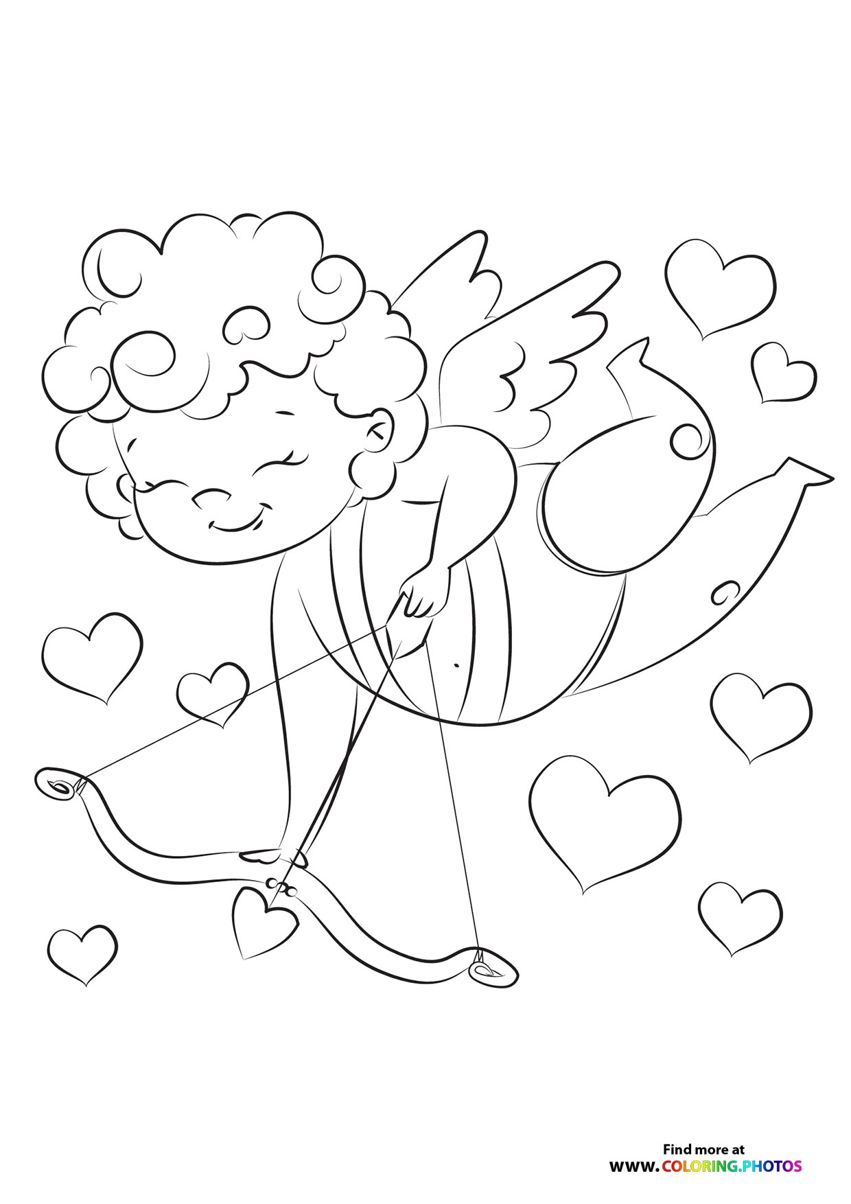 Cupid Coloring Pages Printable