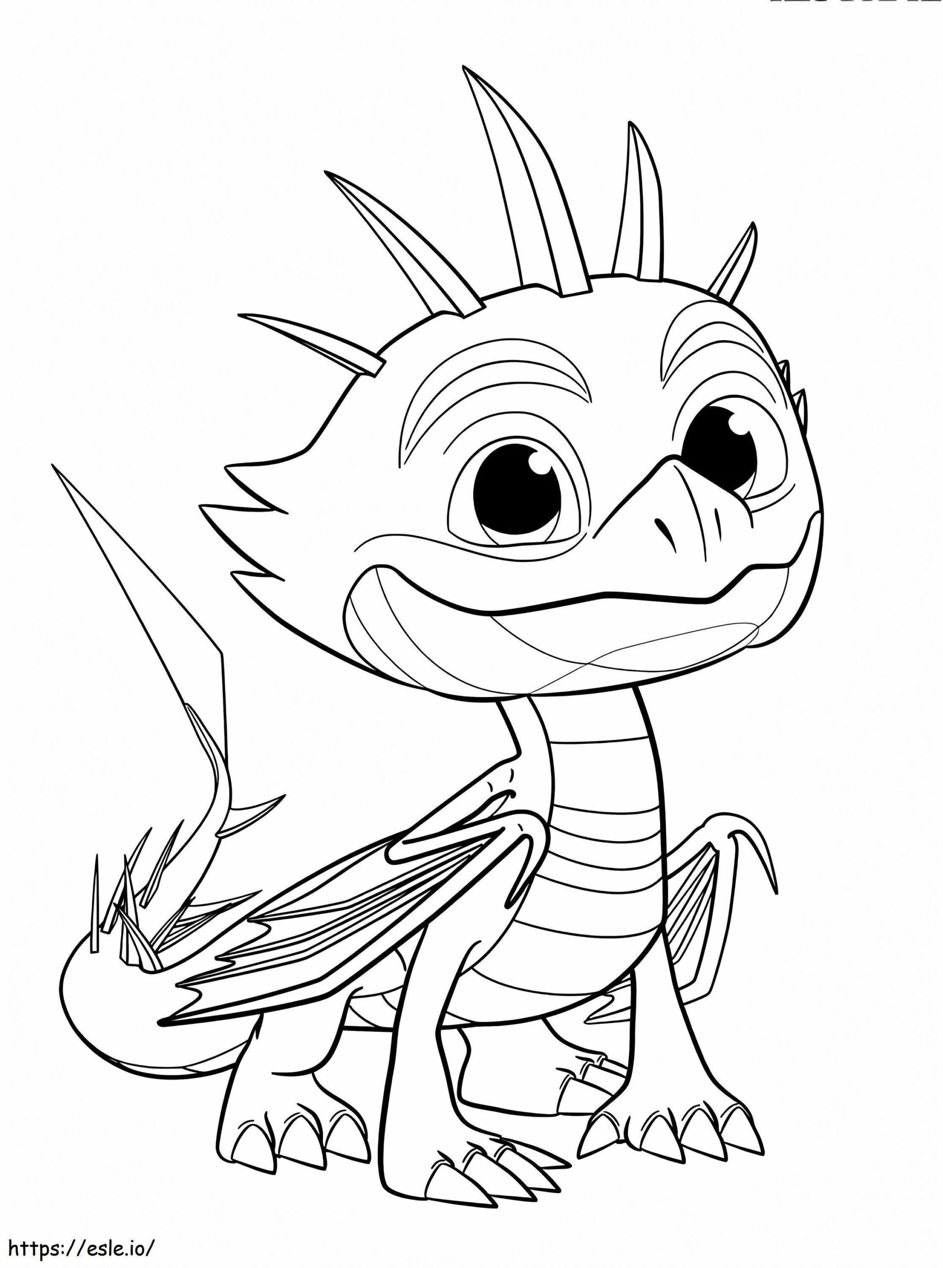 Cutter From Dragons Rescue Riders Coloring Page