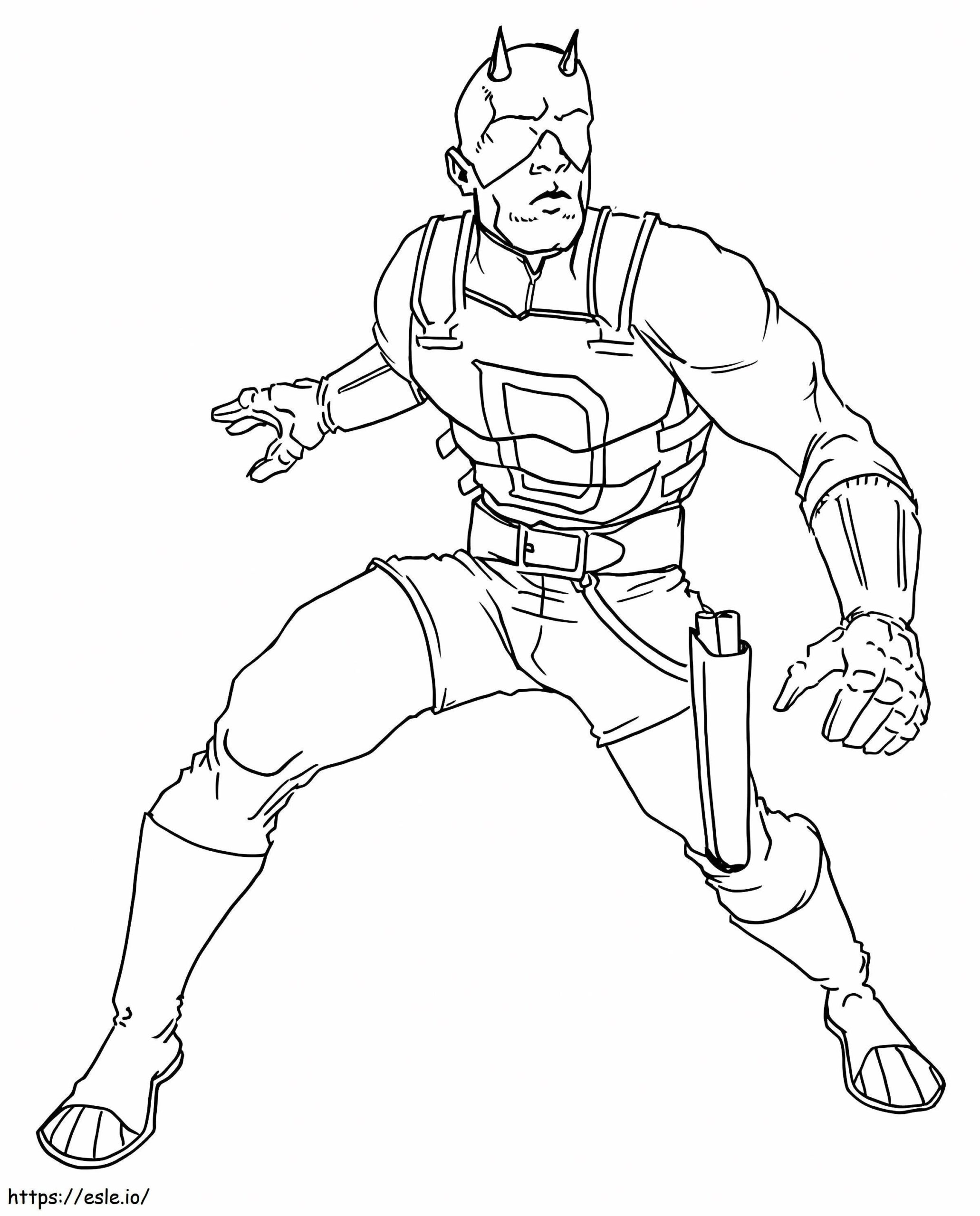 Daredevil To Color Coloring Page