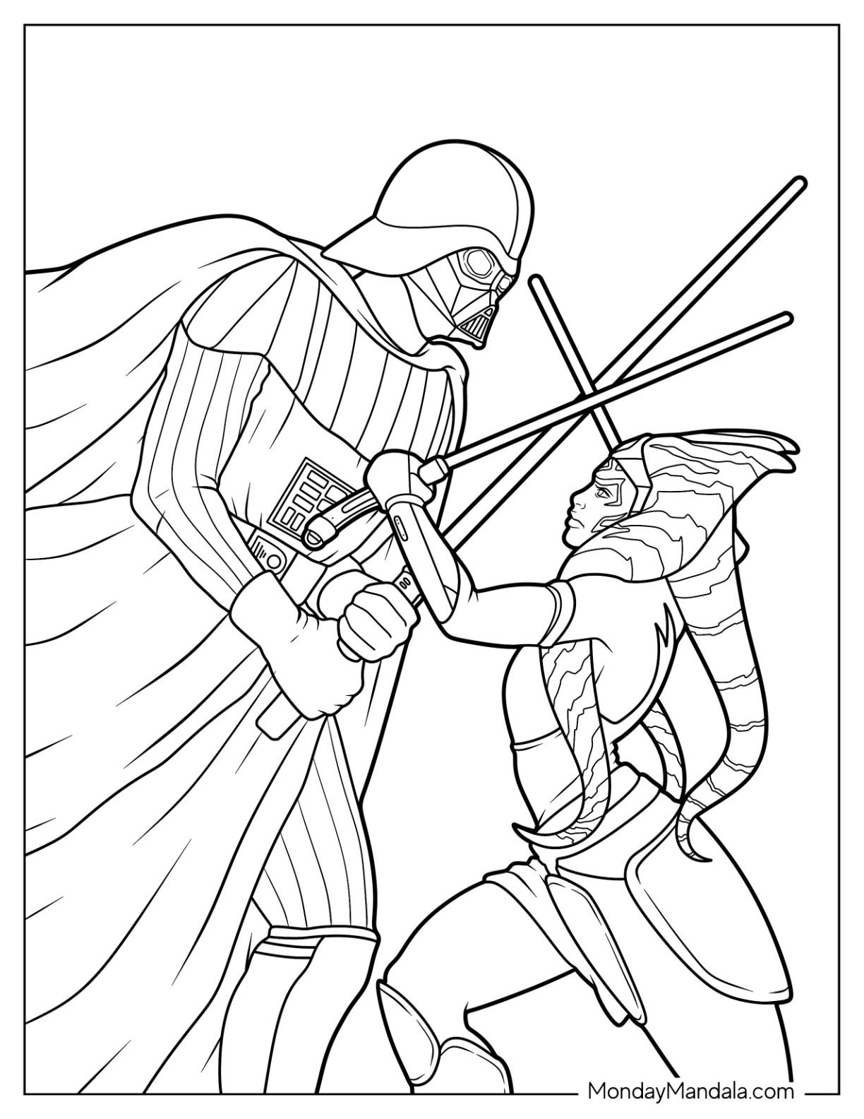 Ahsoka Coloring Pages Printable